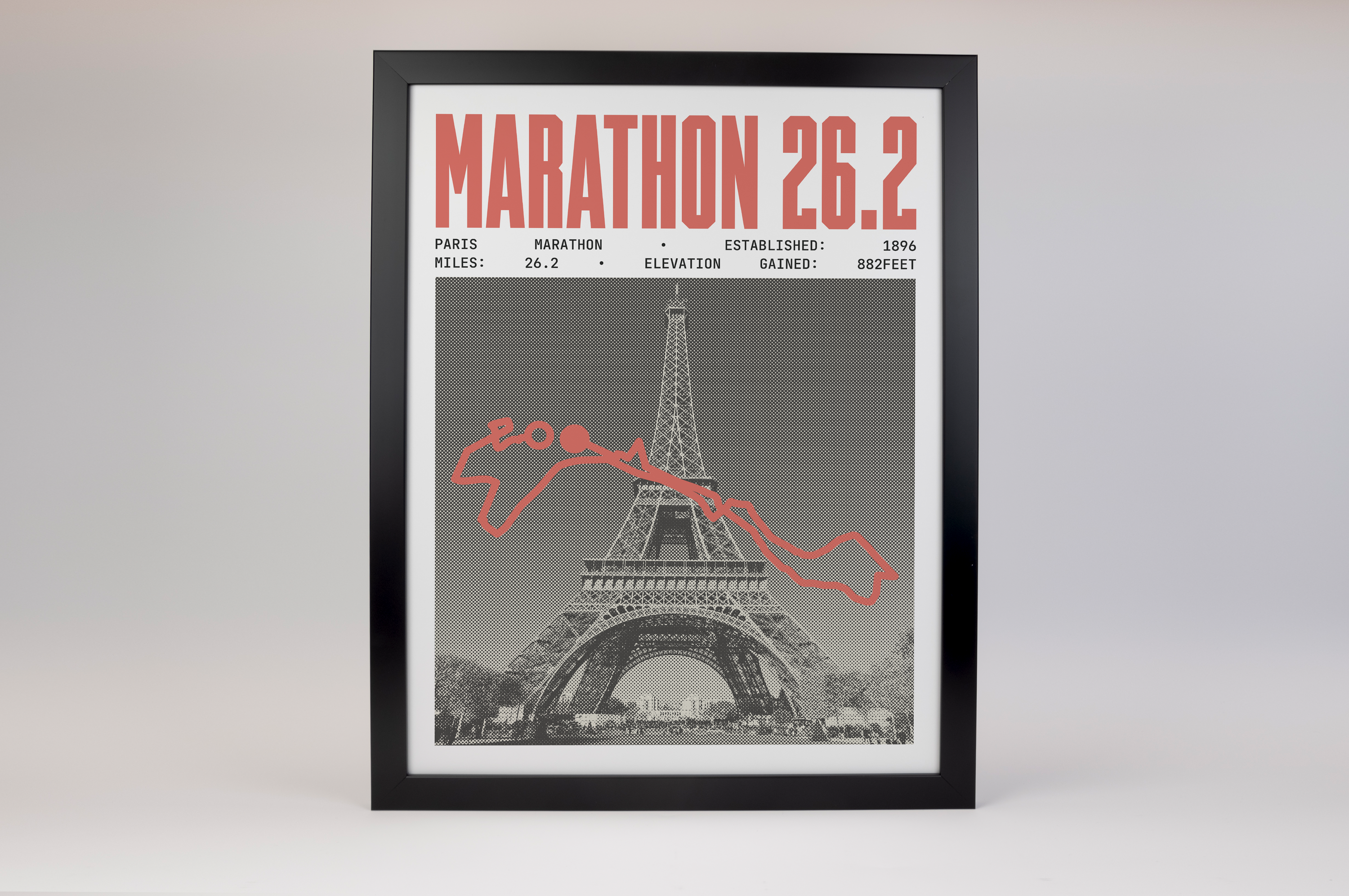 Paris Marathon Poster