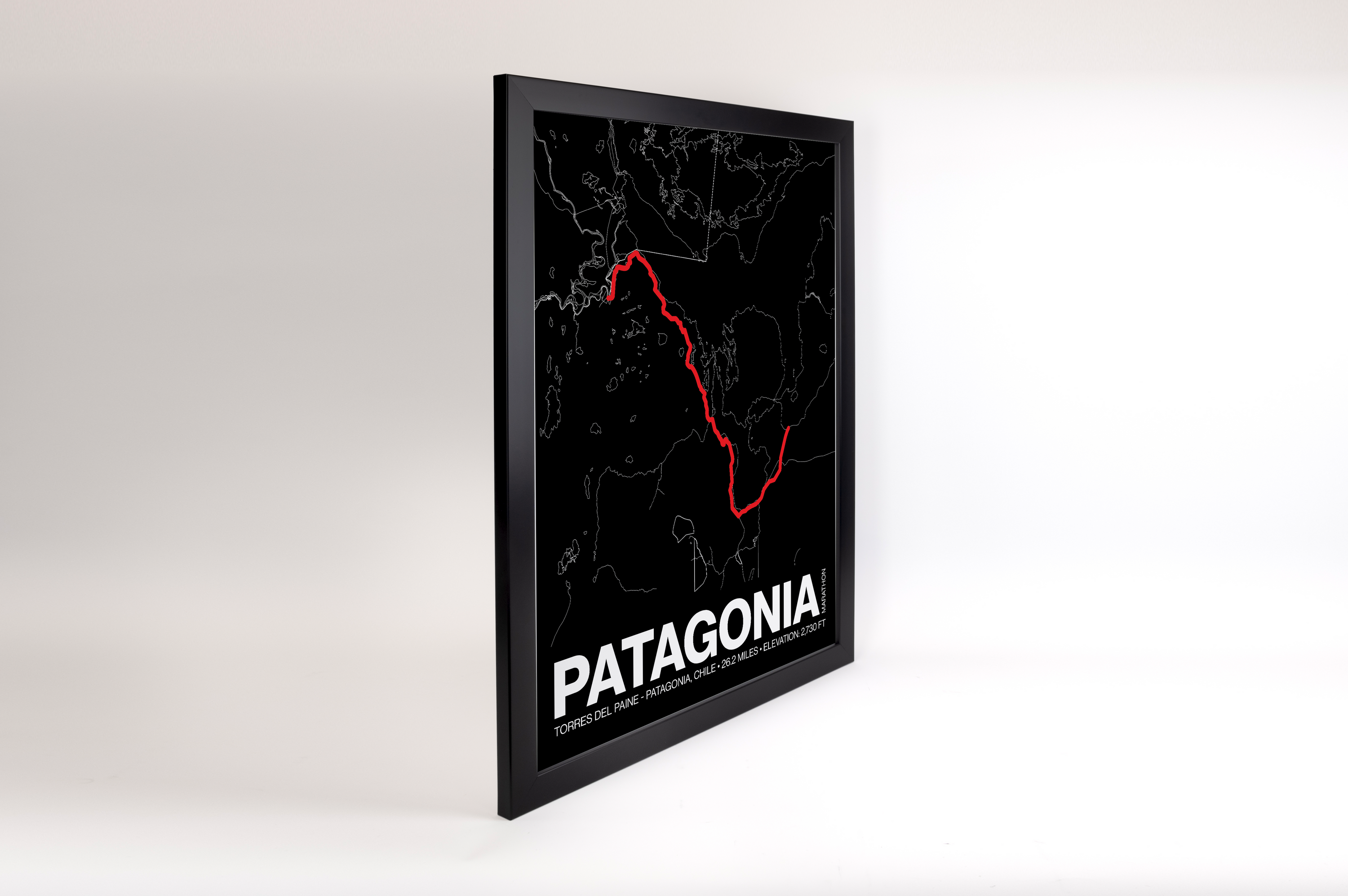 Patagonia Marathon Poster - Grid Style
