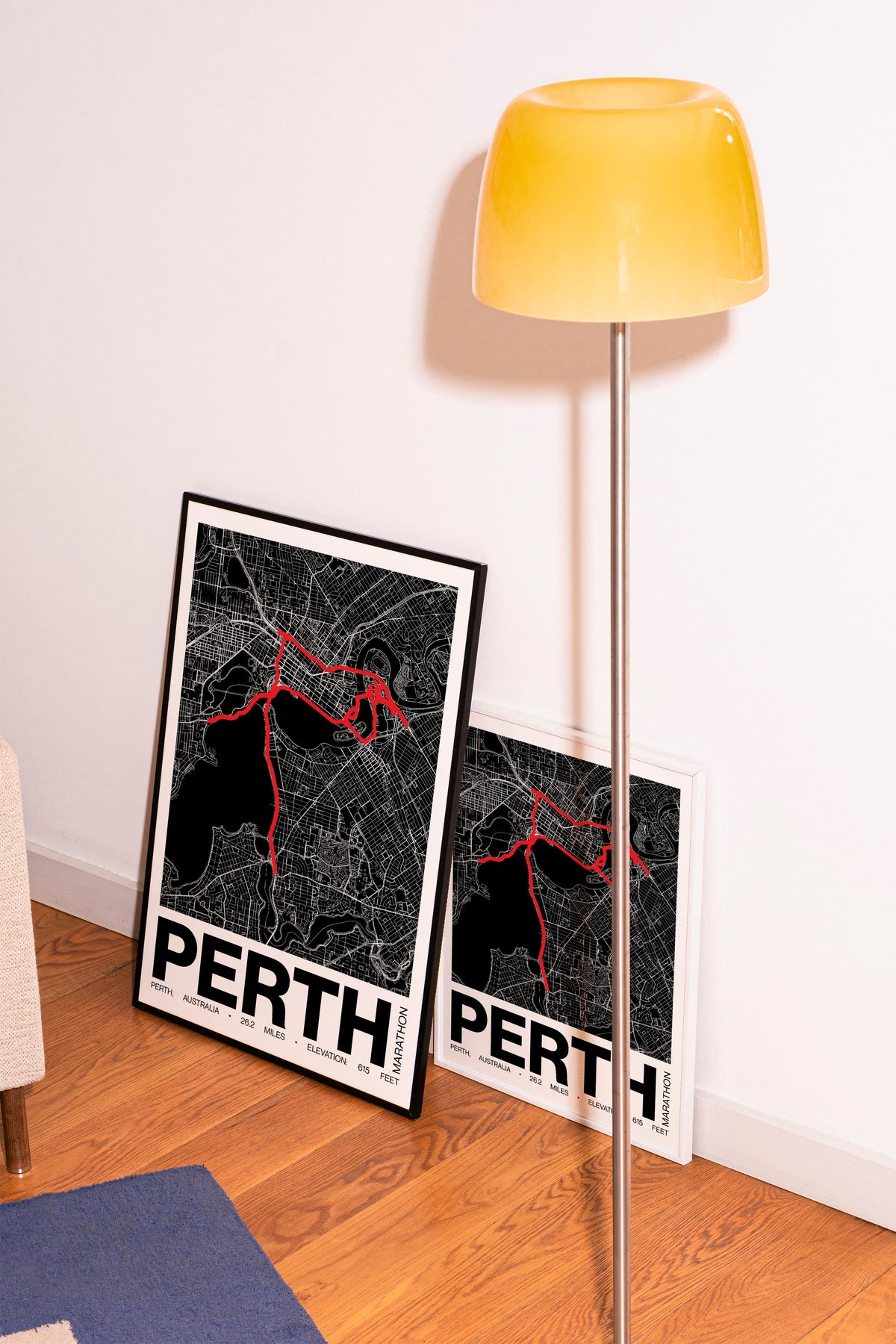 Perth Marathon Poster - Grid Style