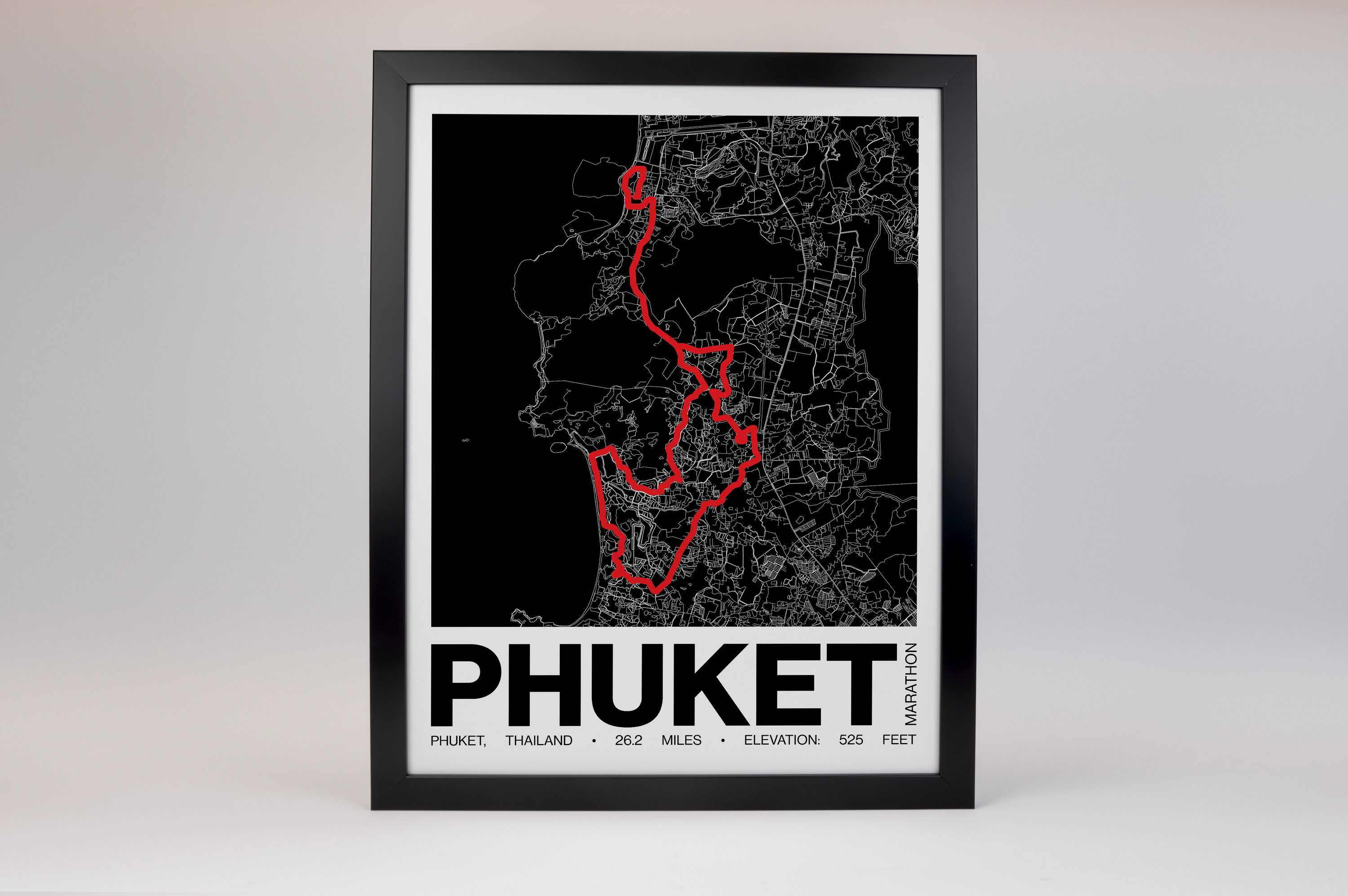 Phuket Marathon Poster - Grid Style