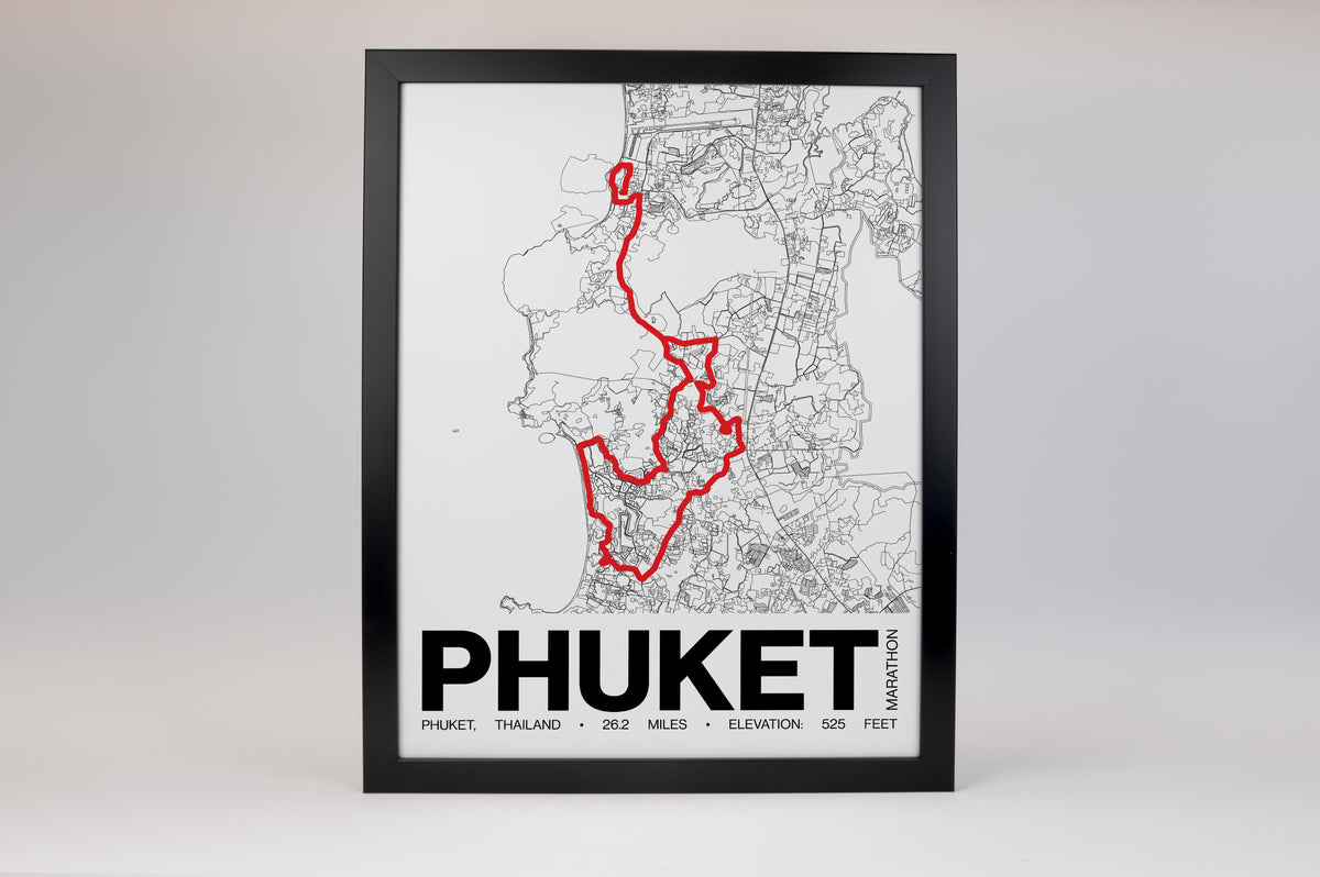 Phuket Marathon Poster - Grid Style