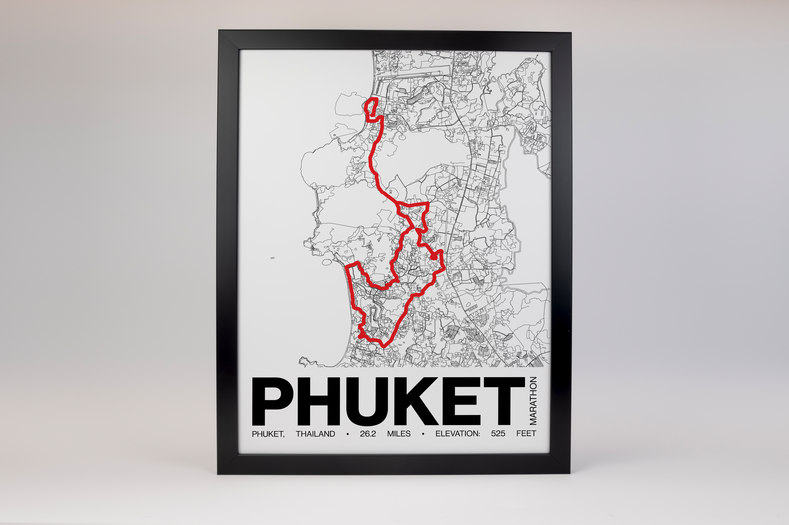 Phuket Marathon Poster - Grid Style