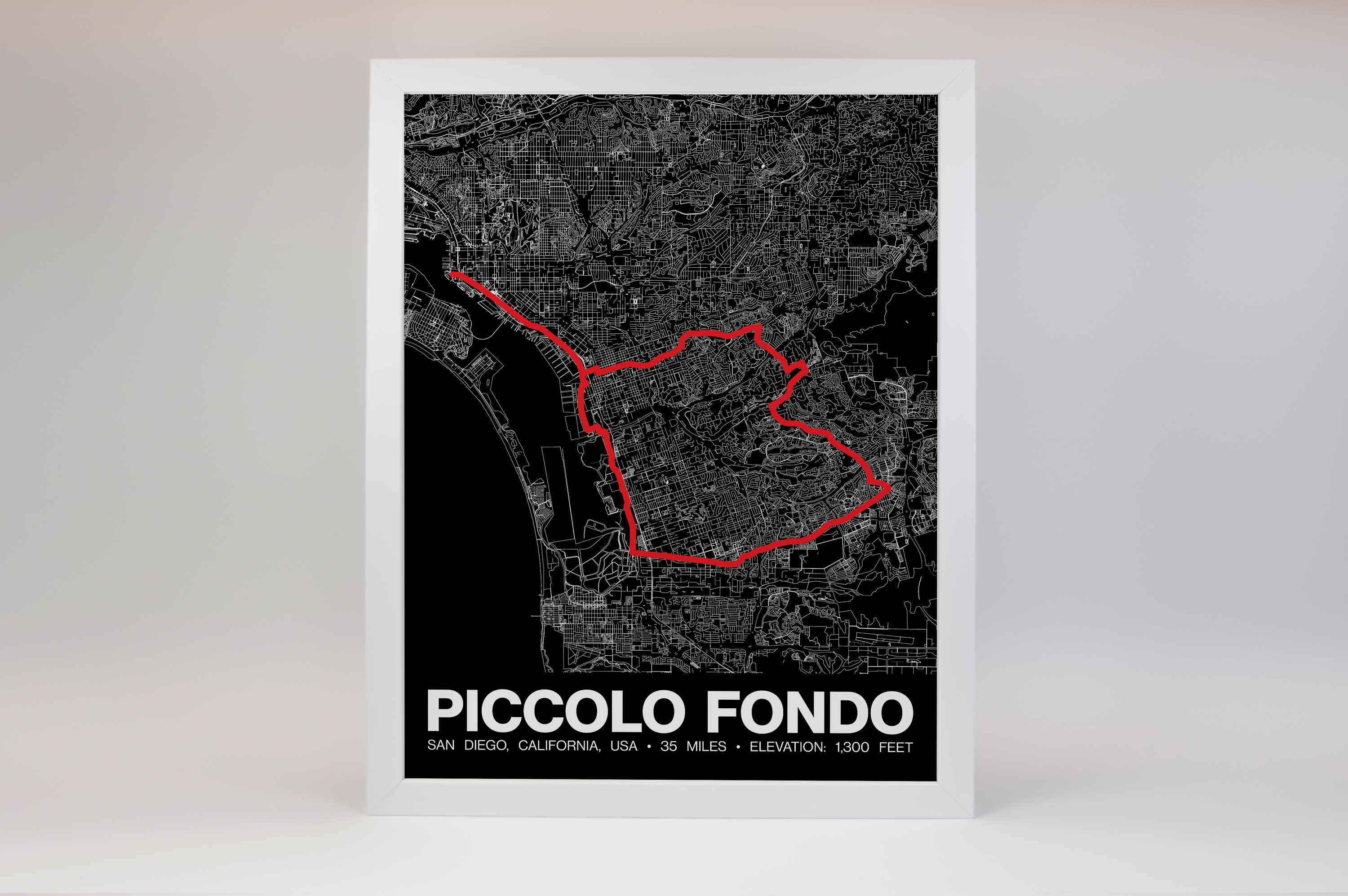 Piccolo Fondo San Diego Poster - Grid Style