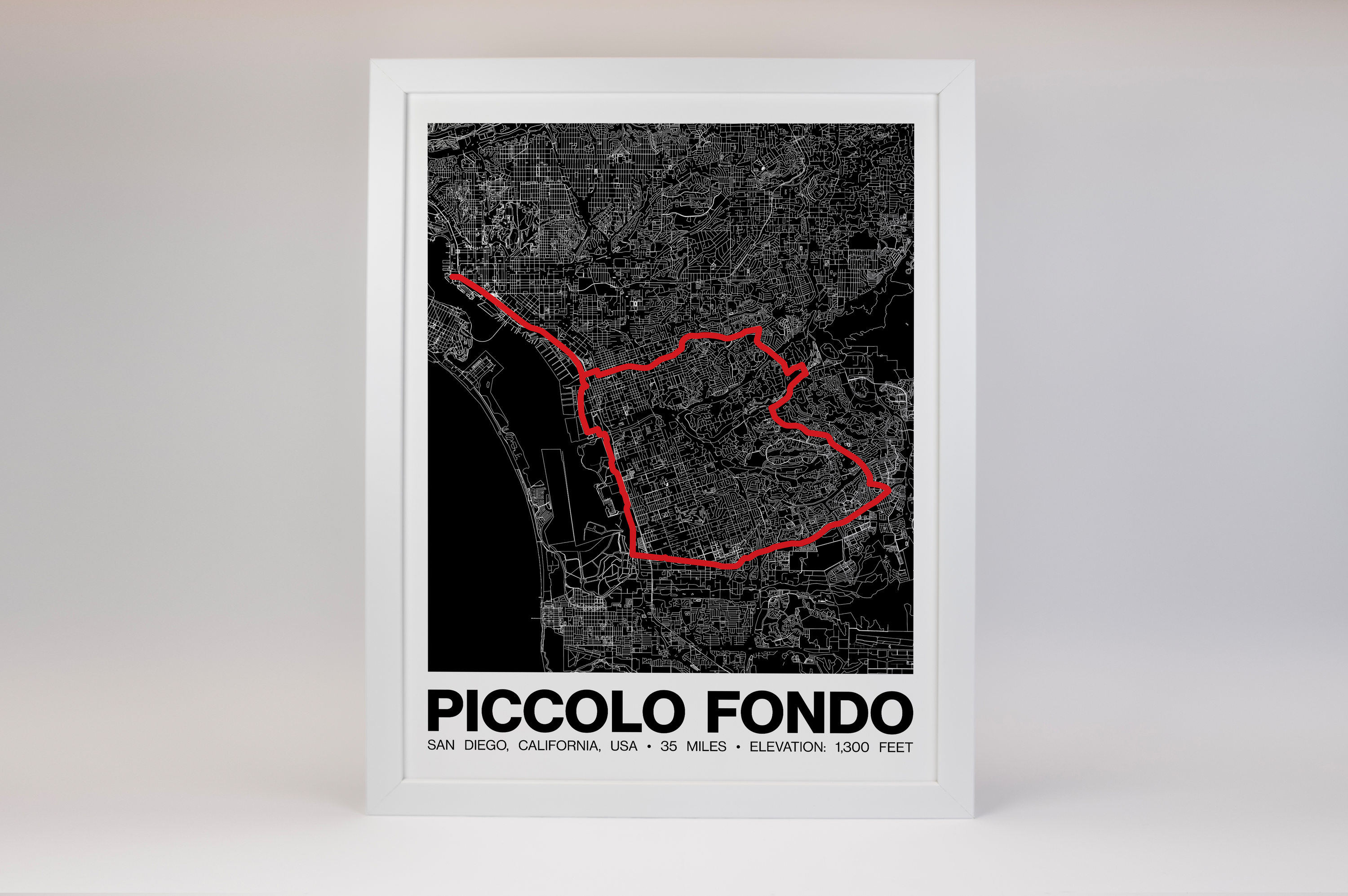 Piccolo Fondo San Diego Poster - Grid Style
