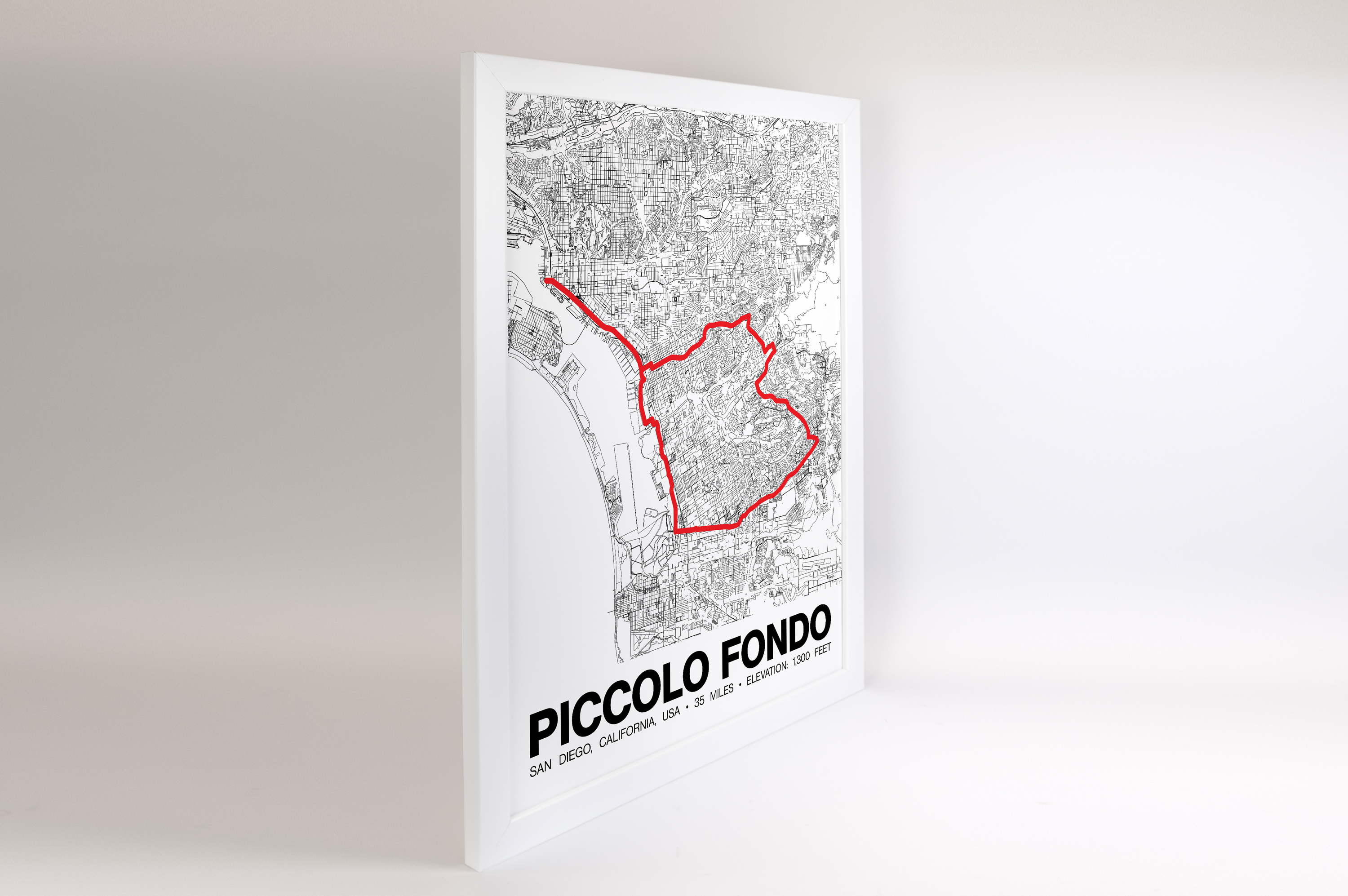 Piccolo Fondo San Diego Poster - Grid Style