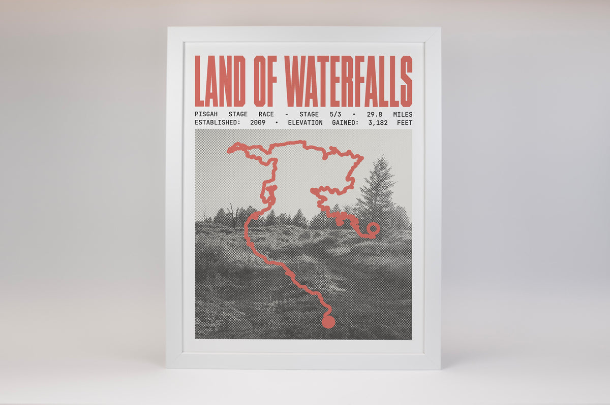 Pisgah Stage Race - Land of Waterfalls Route Poster