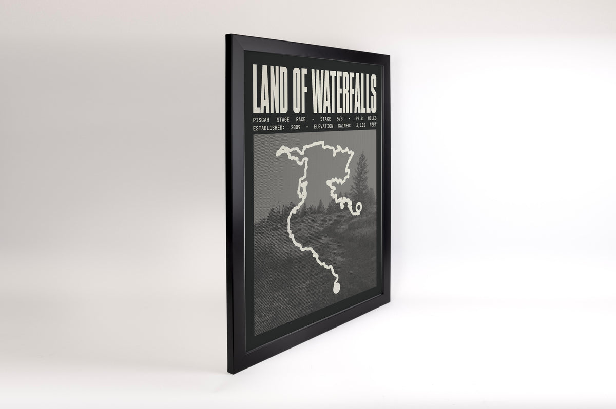 Pisgah Stage Race - Land of Waterfalls Route Poster