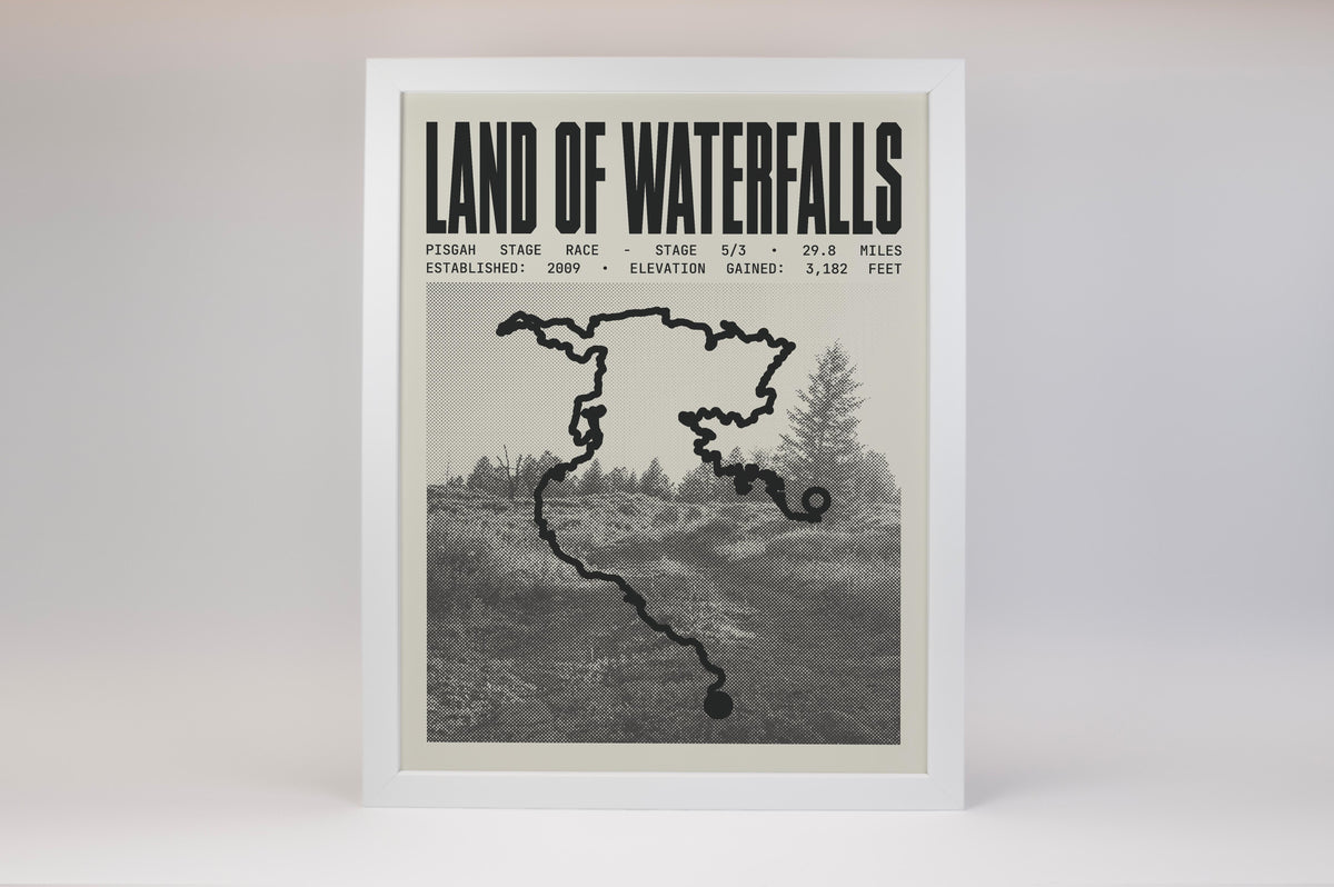 Pisgah Stage Race - Land of Waterfalls Route Poster