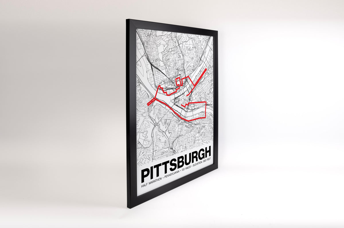 Pittsburgh Half Marathon Poster - Grid Style