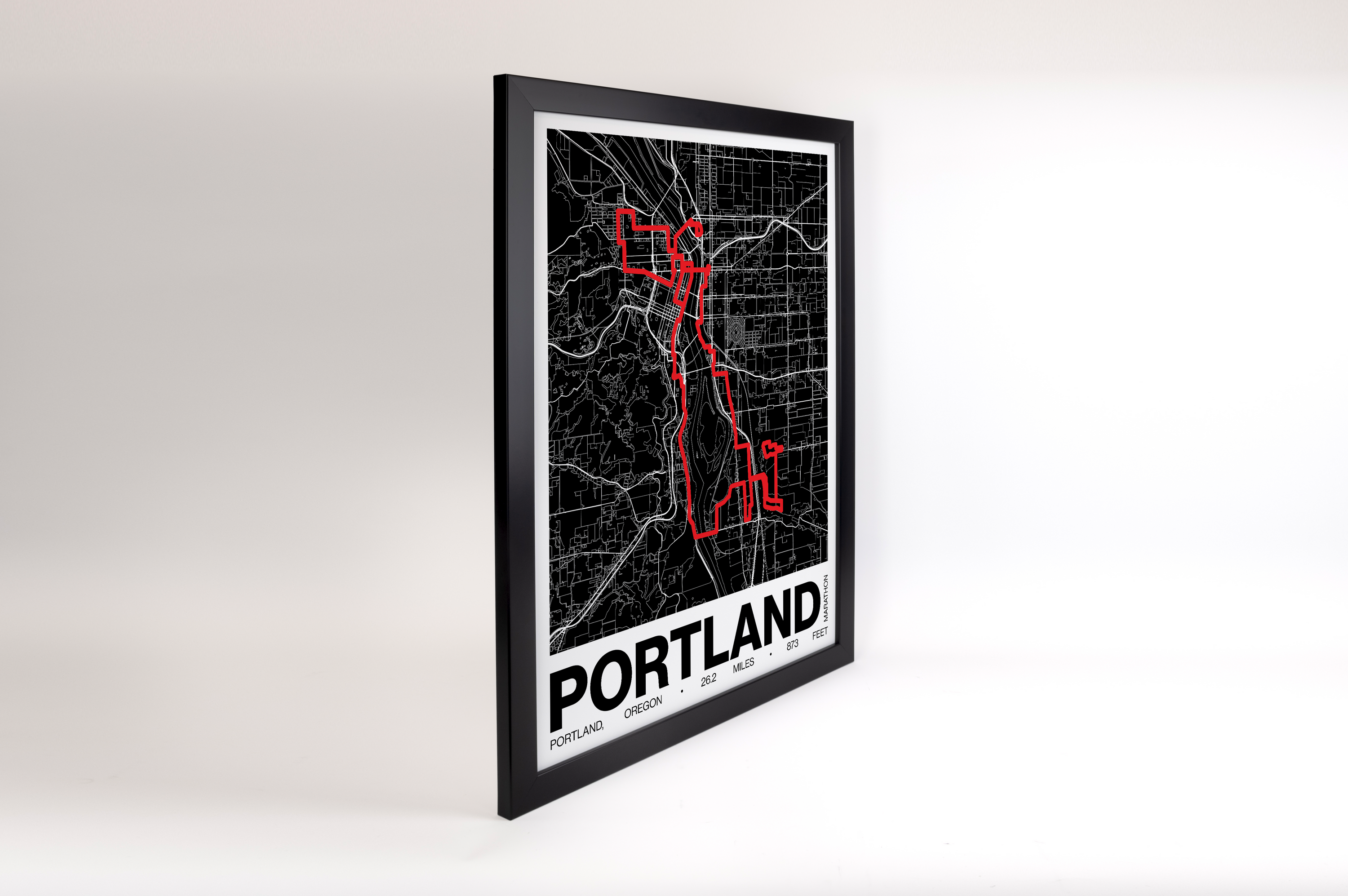 Portland Marathon Poster - Grid Style