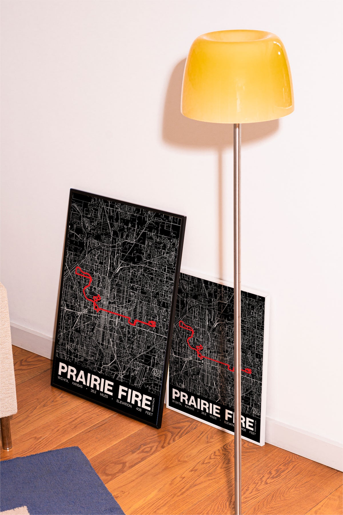 Prairie Fire Marathon Poster - Grid Style