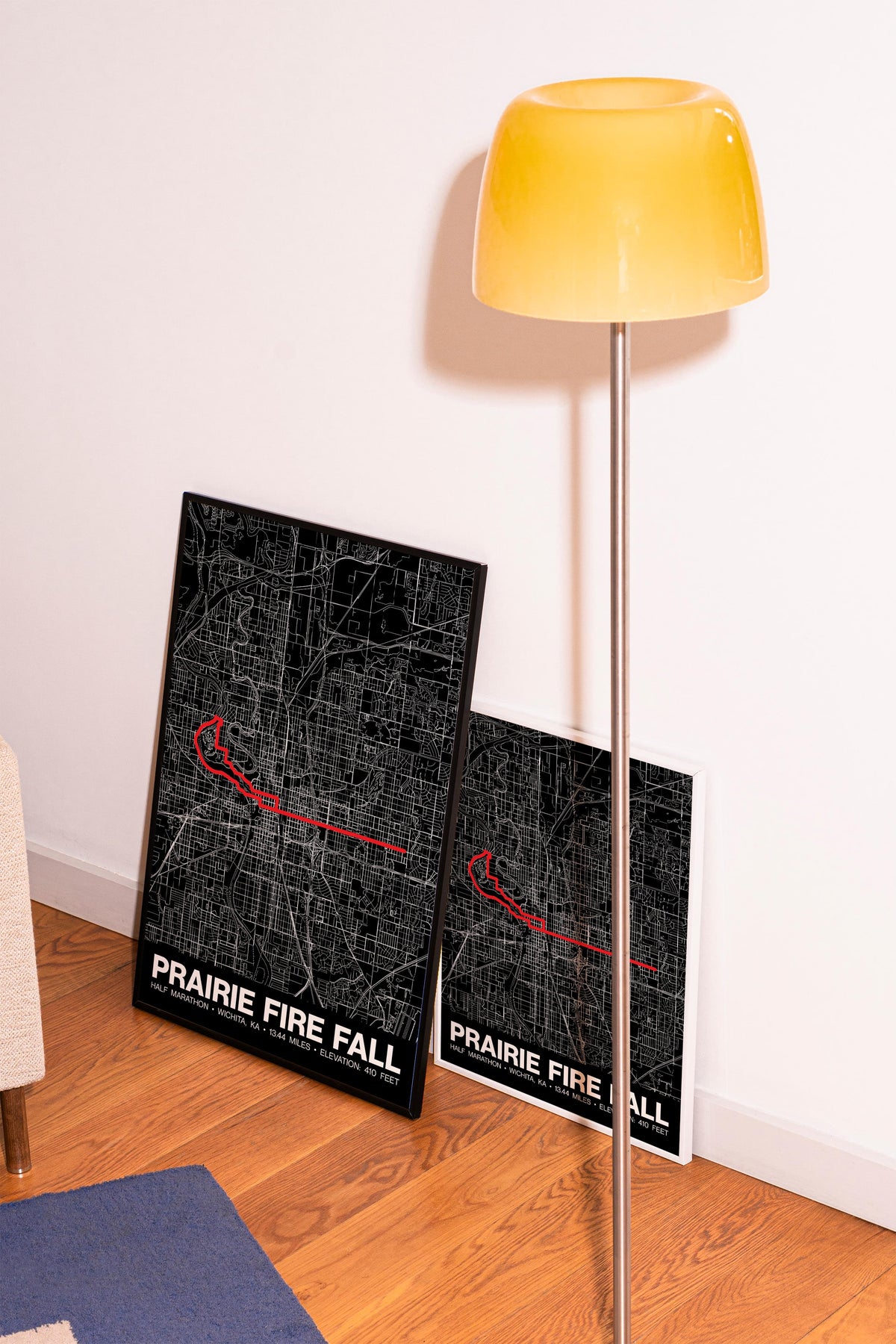 Prairie Fire Fall Half Marathon Poster - Grid Style
