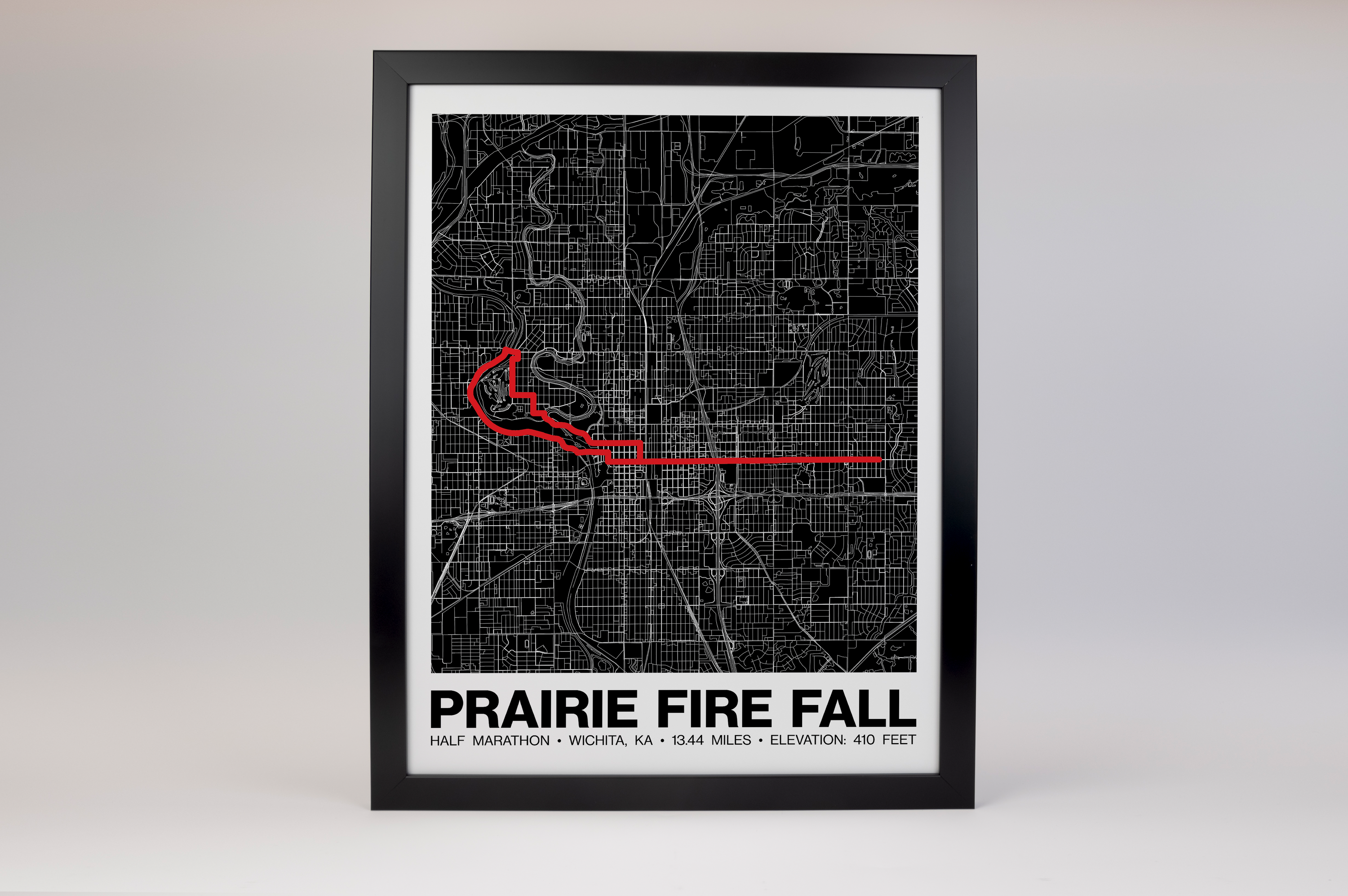 Prairie Fire Fall Half Marathon Poster - Grid Style