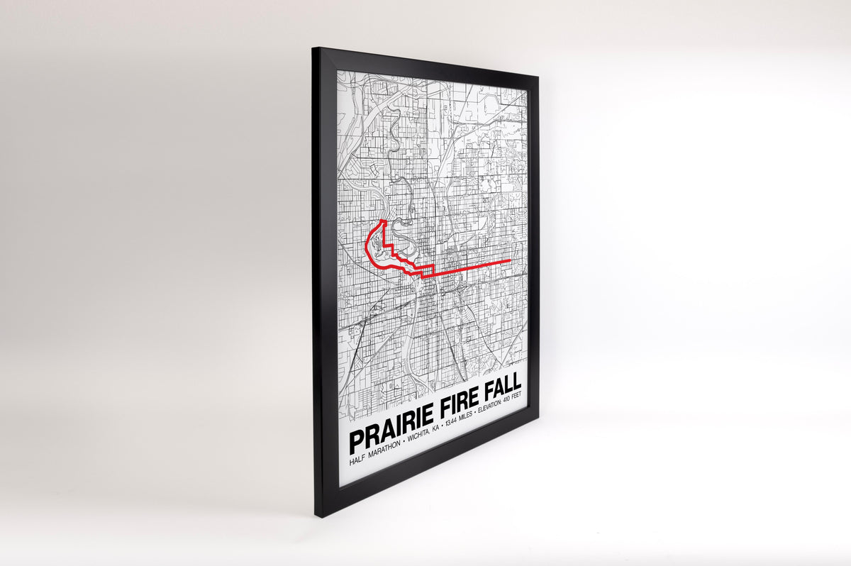 Prairie Fire Fall Half Marathon Poster - Grid Style
