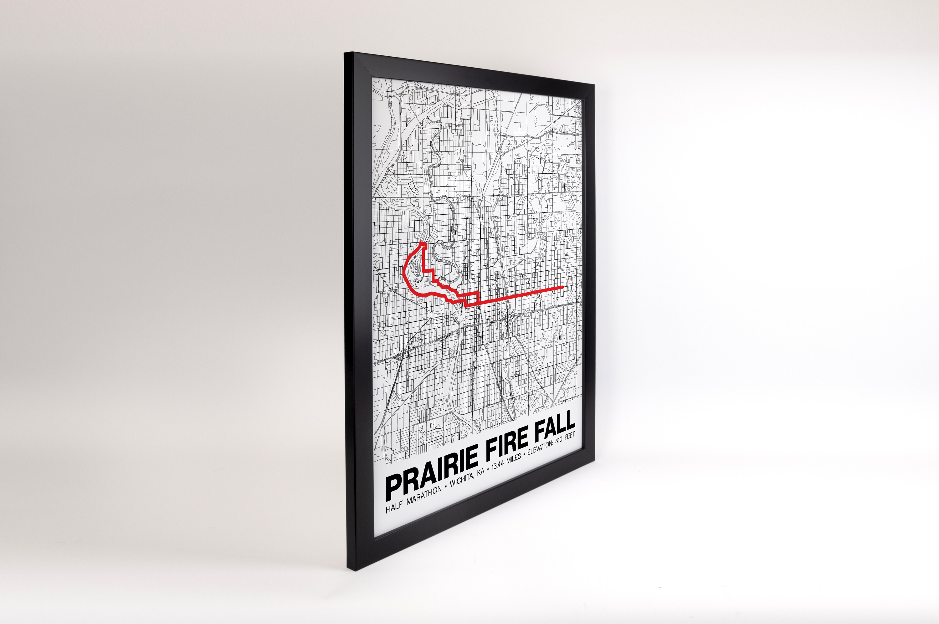 Prairie Fire Fall Half Marathon Poster - Grid Style