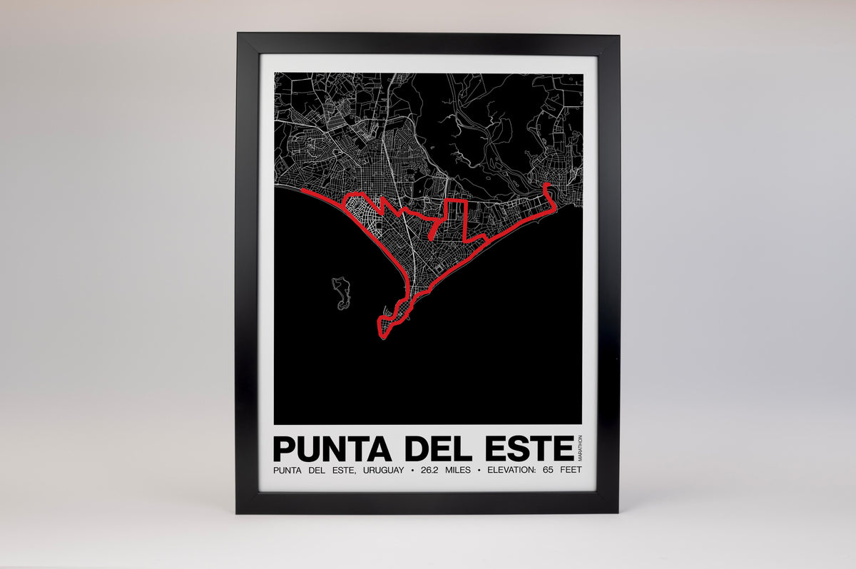 Punta del Este Marathon Poster - Grid Style