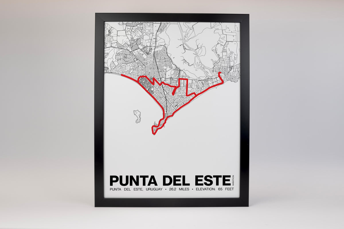 Punta del Este Marathon Poster - Grid Style