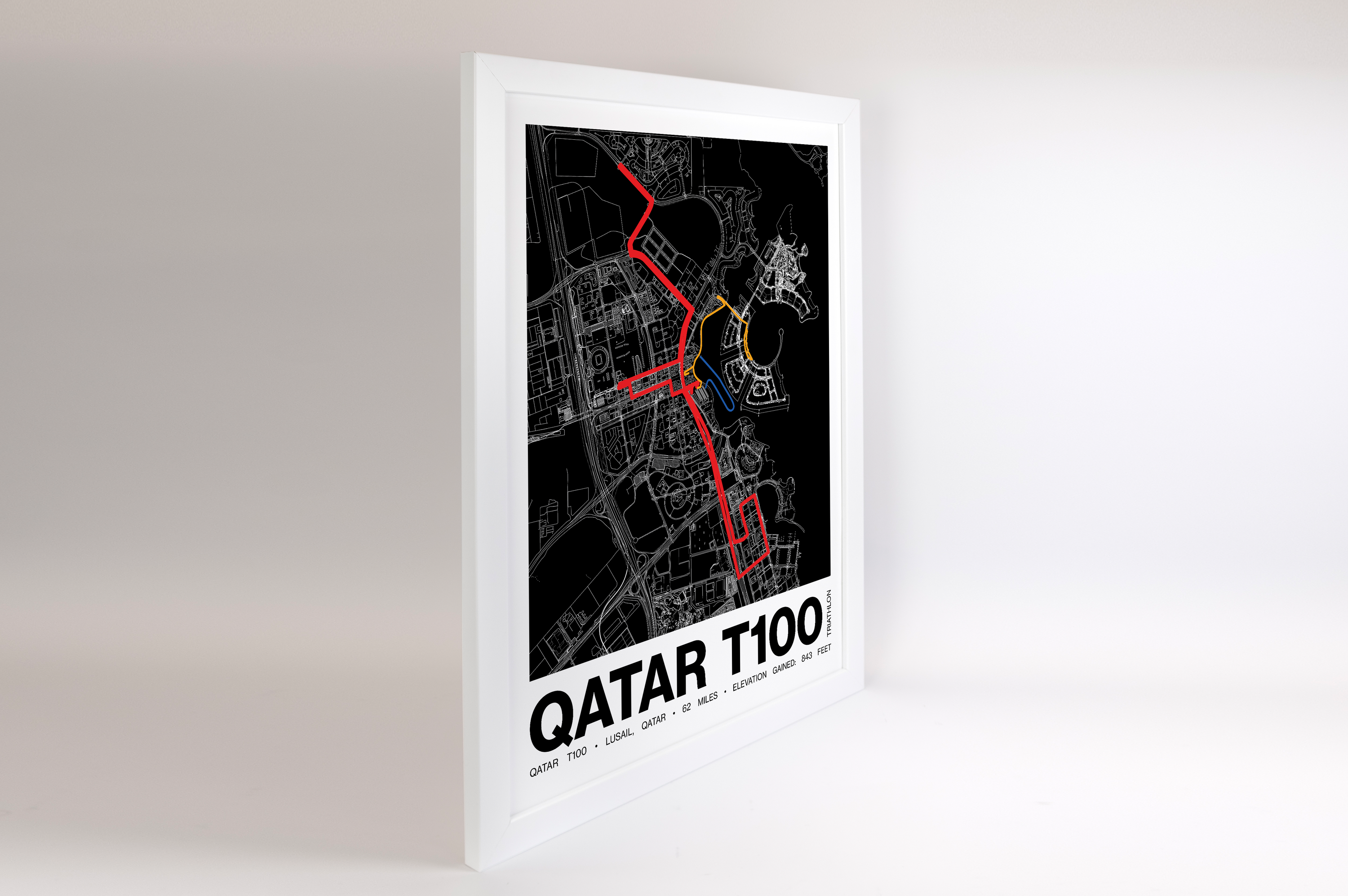 Qatar T100 Poster - Grid Style
