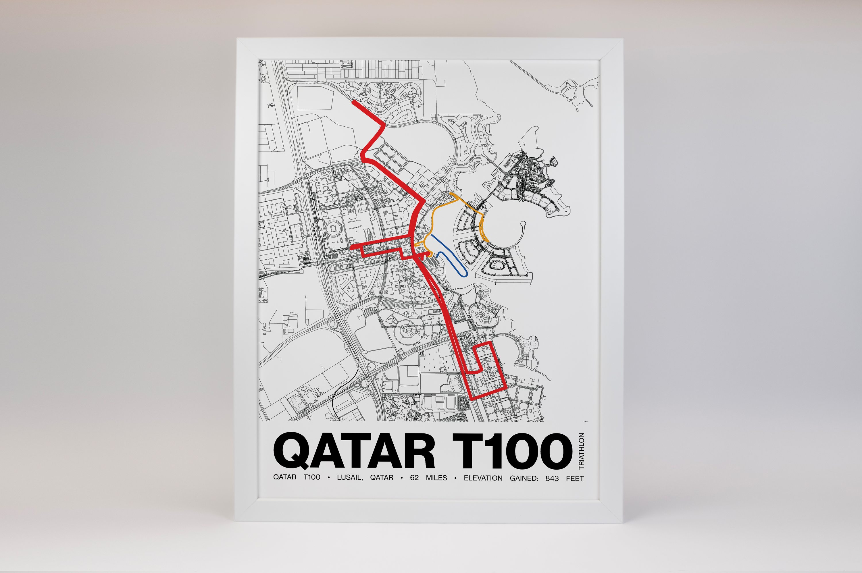 Qatar T100 Poster - Grid Style