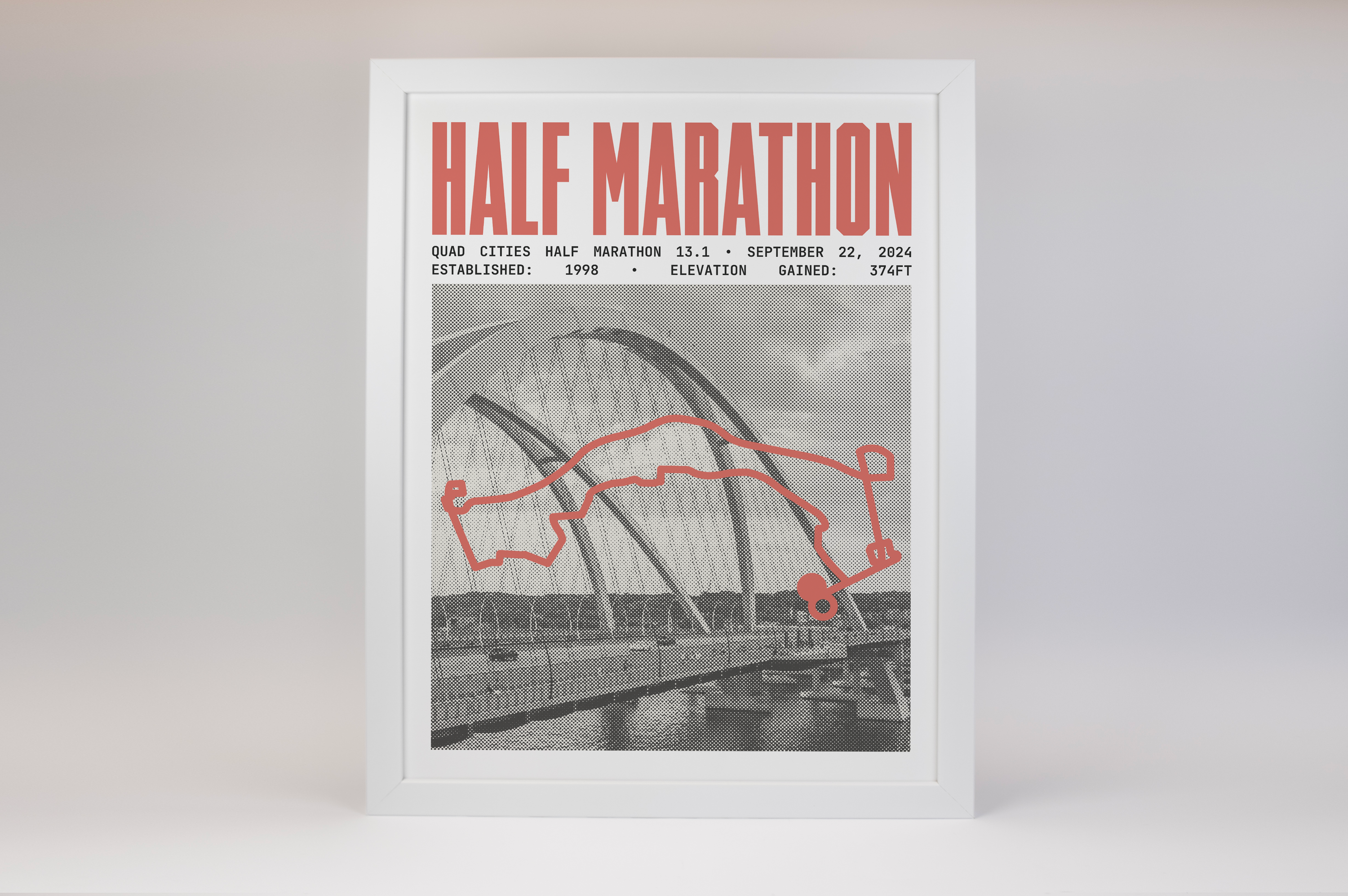 Quad Cities Half-Marathon Poster