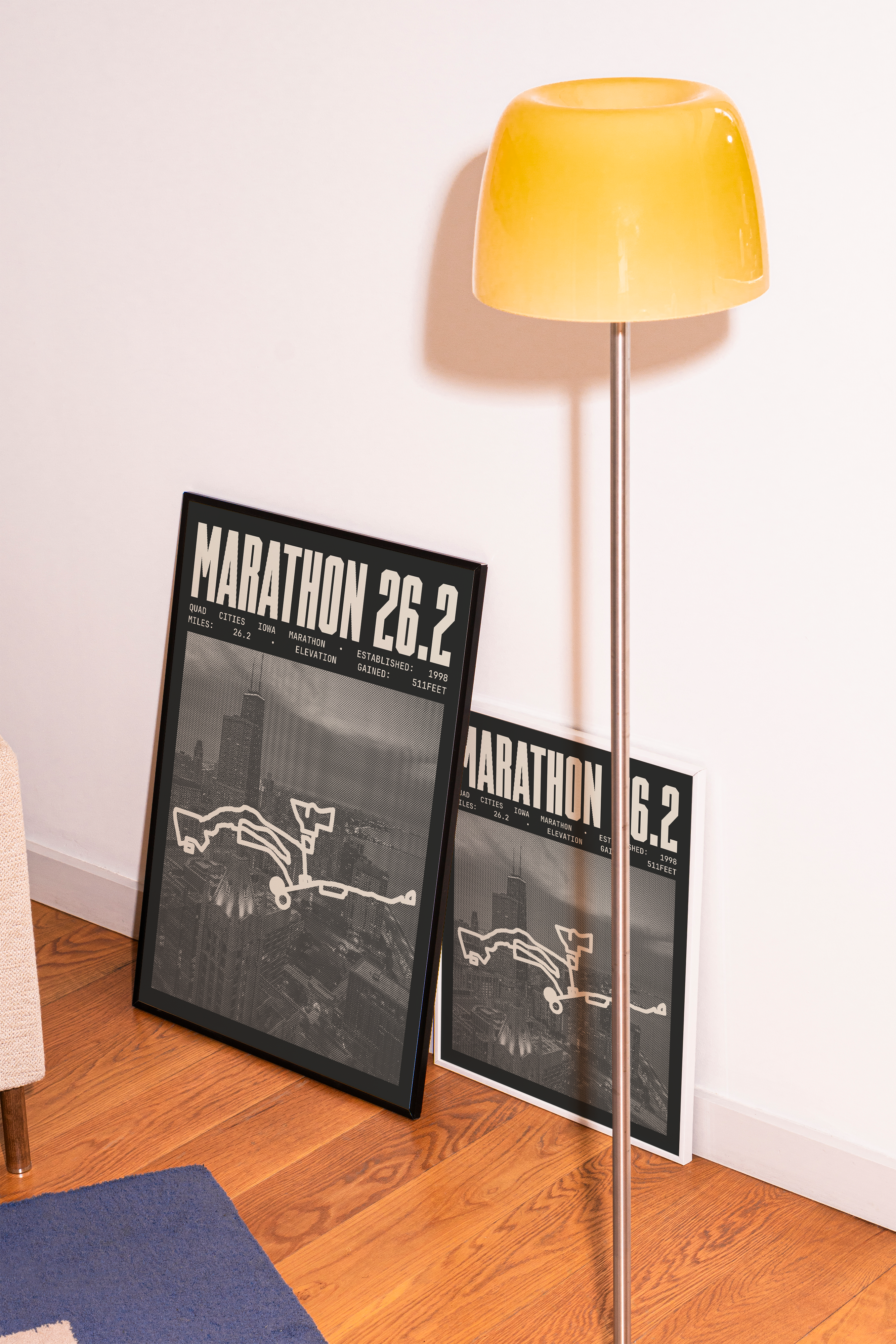 Quad Cities Iowa Marathon Poster