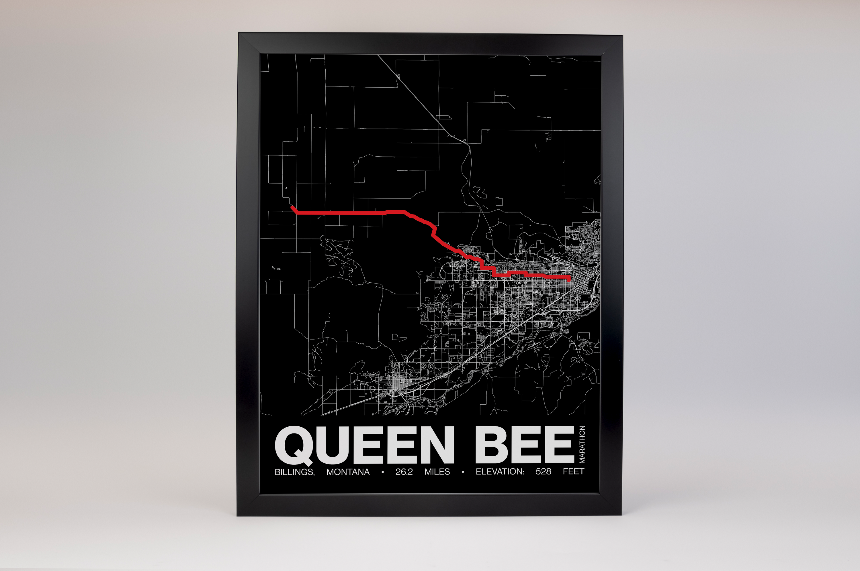 Queen Bee Montana Marathon Poster - Grid Style