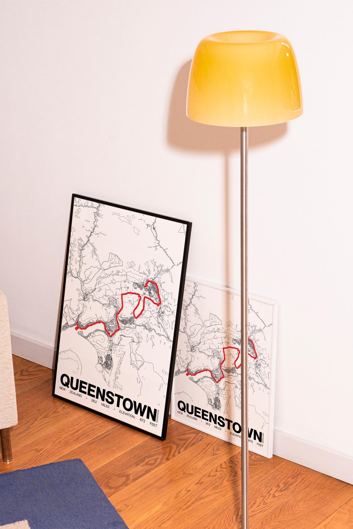 Queenstown Marathon Poster - Grid Style
