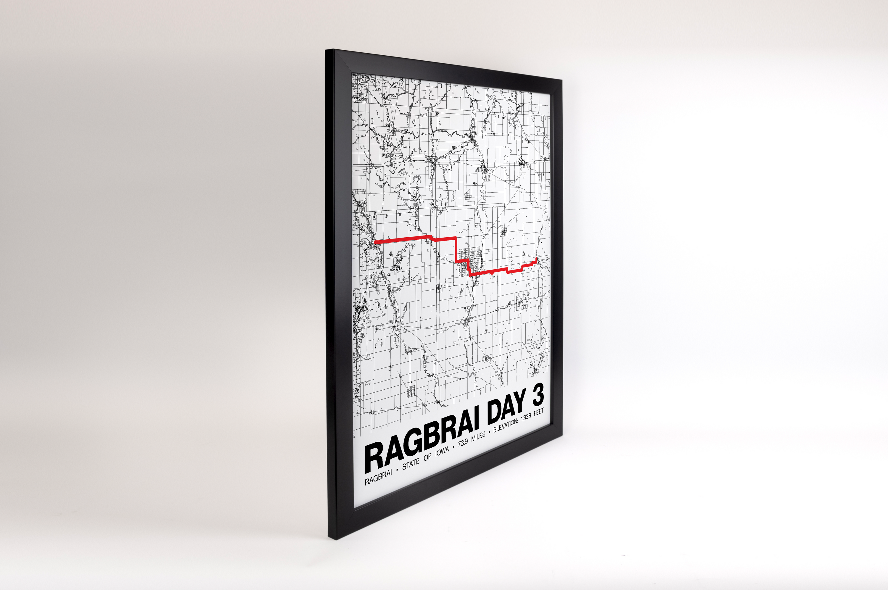 RAGBRAI DAY 3 Poster - Grid Style