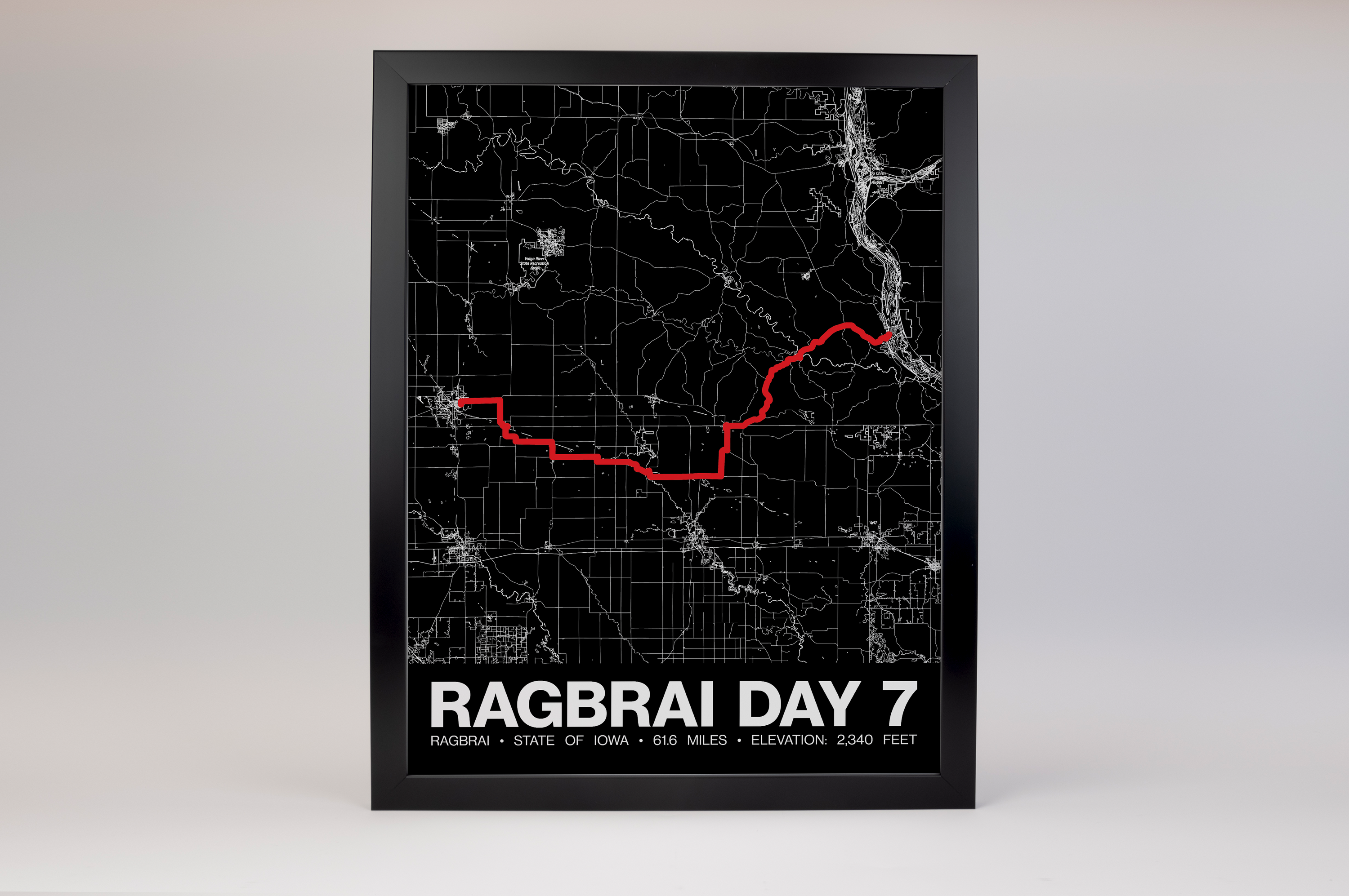 RAGBRAI DAY 7 Poster - Grid Style