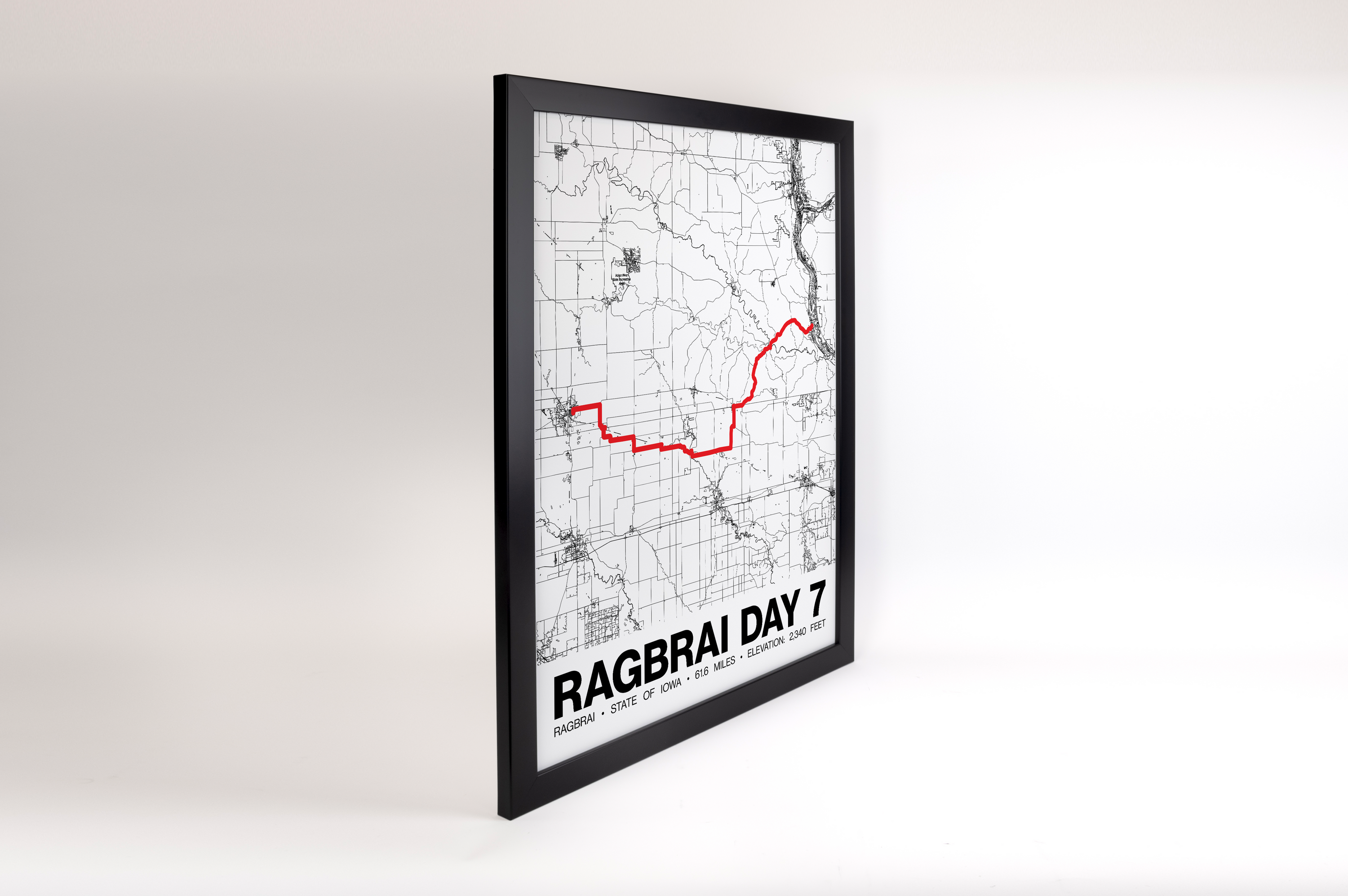RAGBRAI DAY 7 Poster - Grid Style