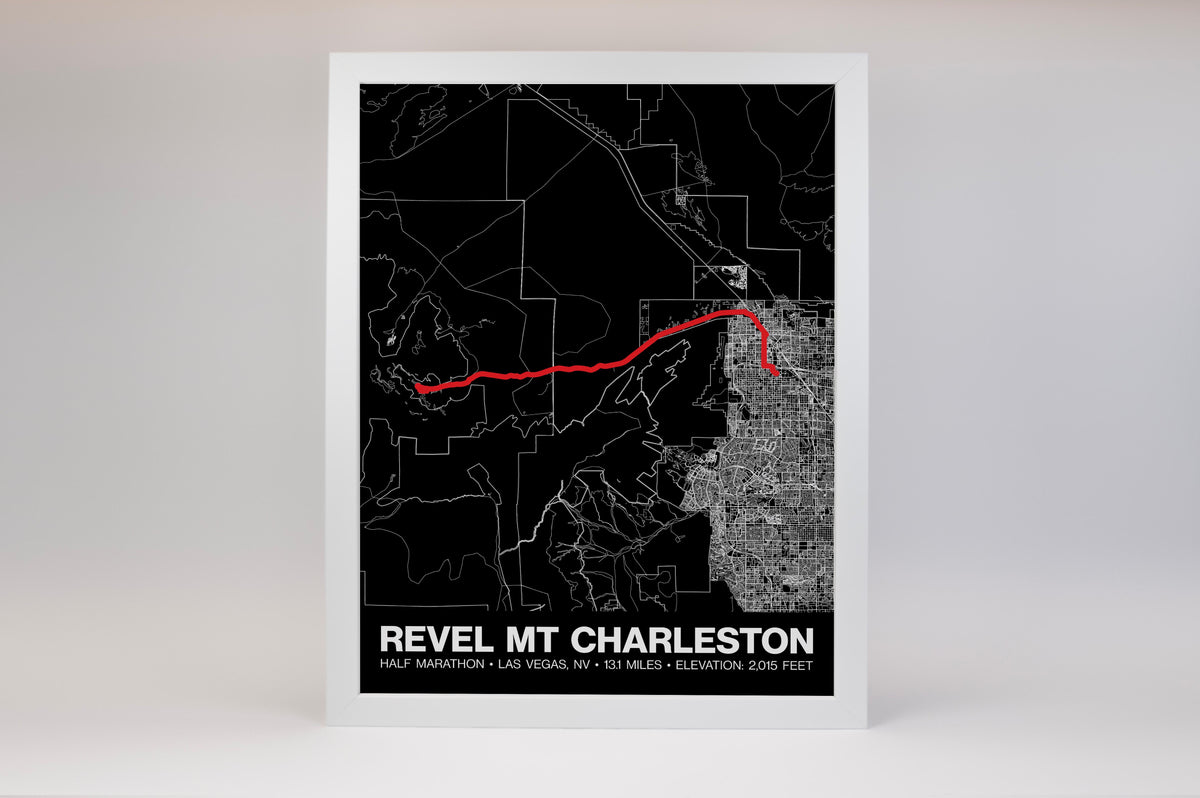 REVEL Mt Charleston Half Marathon Poster - Grid Style