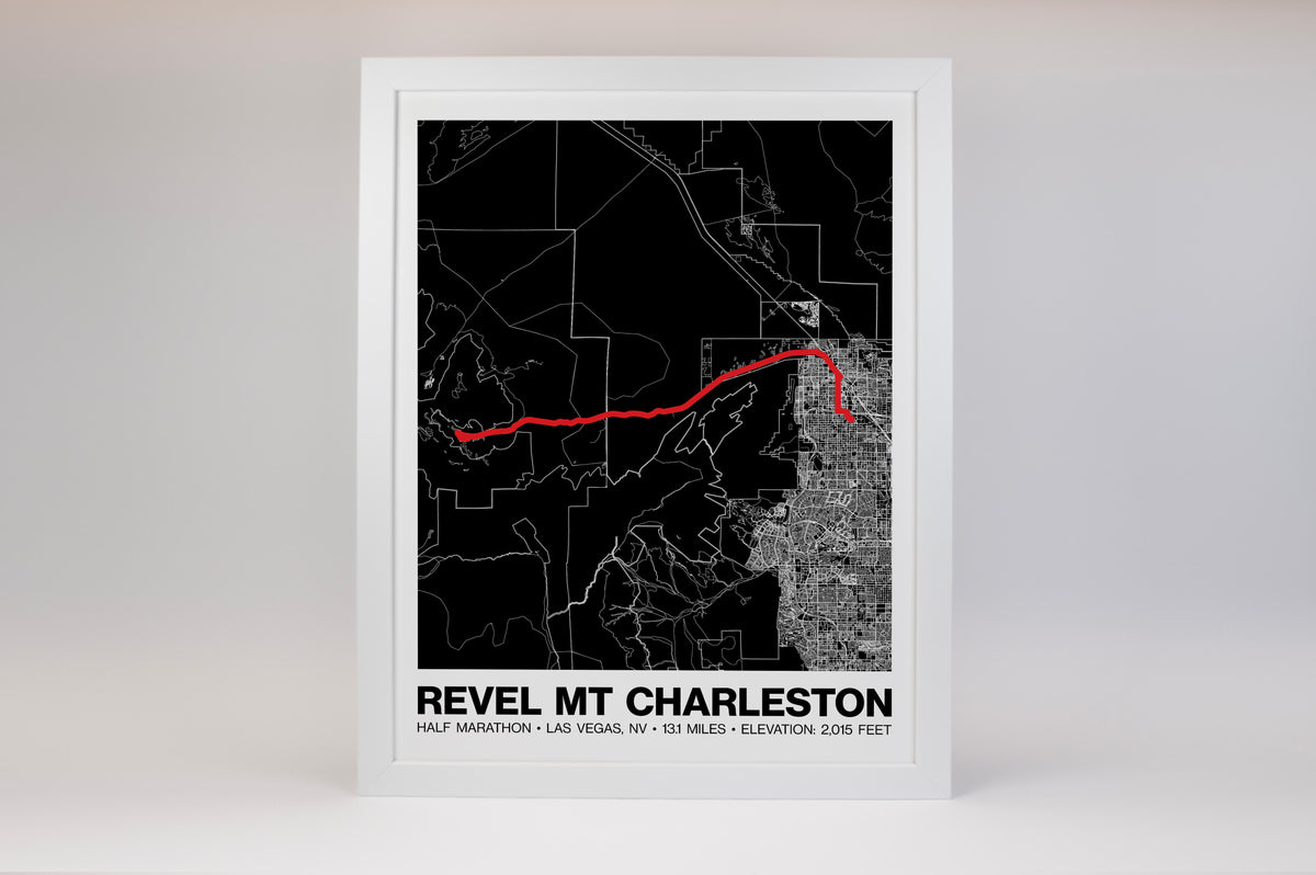 REVEL Mt Charleston Half Marathon Poster - Grid Style