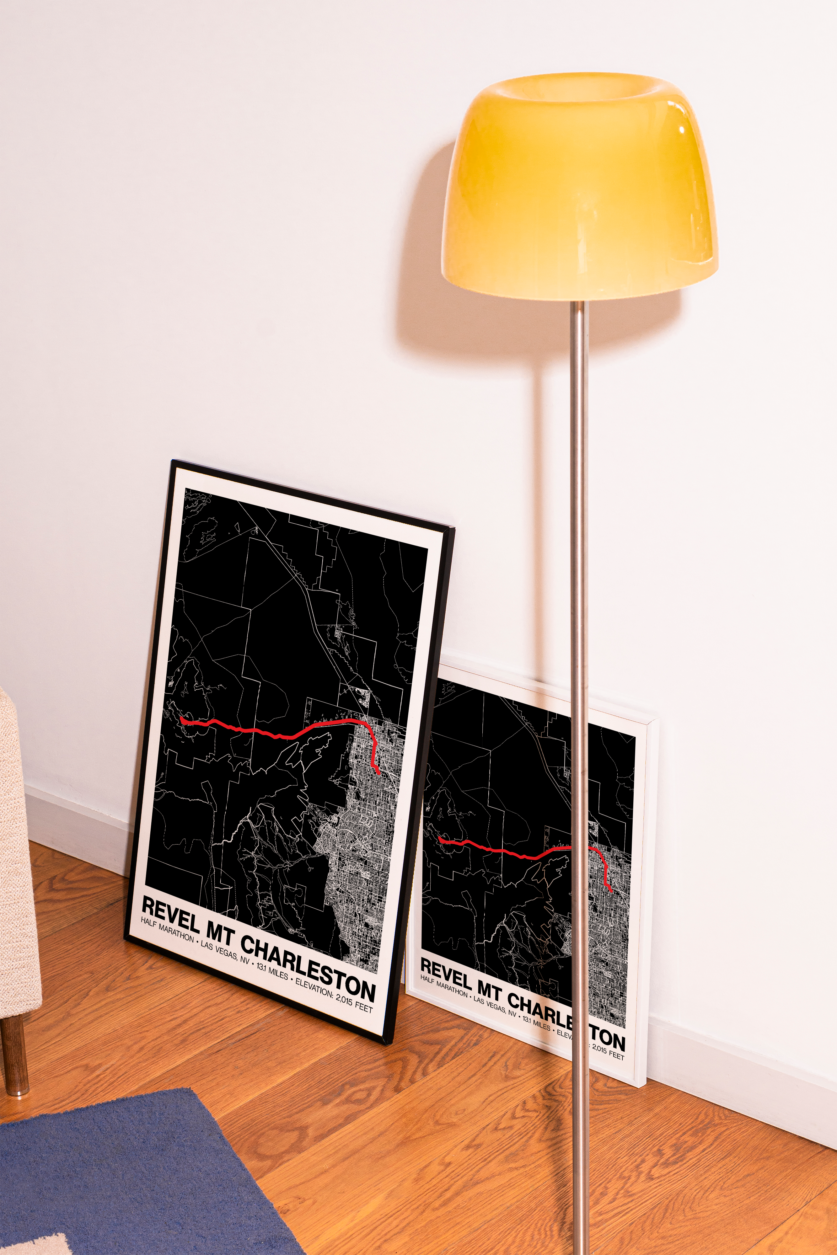 REVEL Mt Charleston Half Marathon Poster - Grid Style