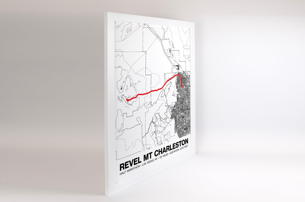 REVEL Mt Charleston Half Marathon Poster - Grid Style
