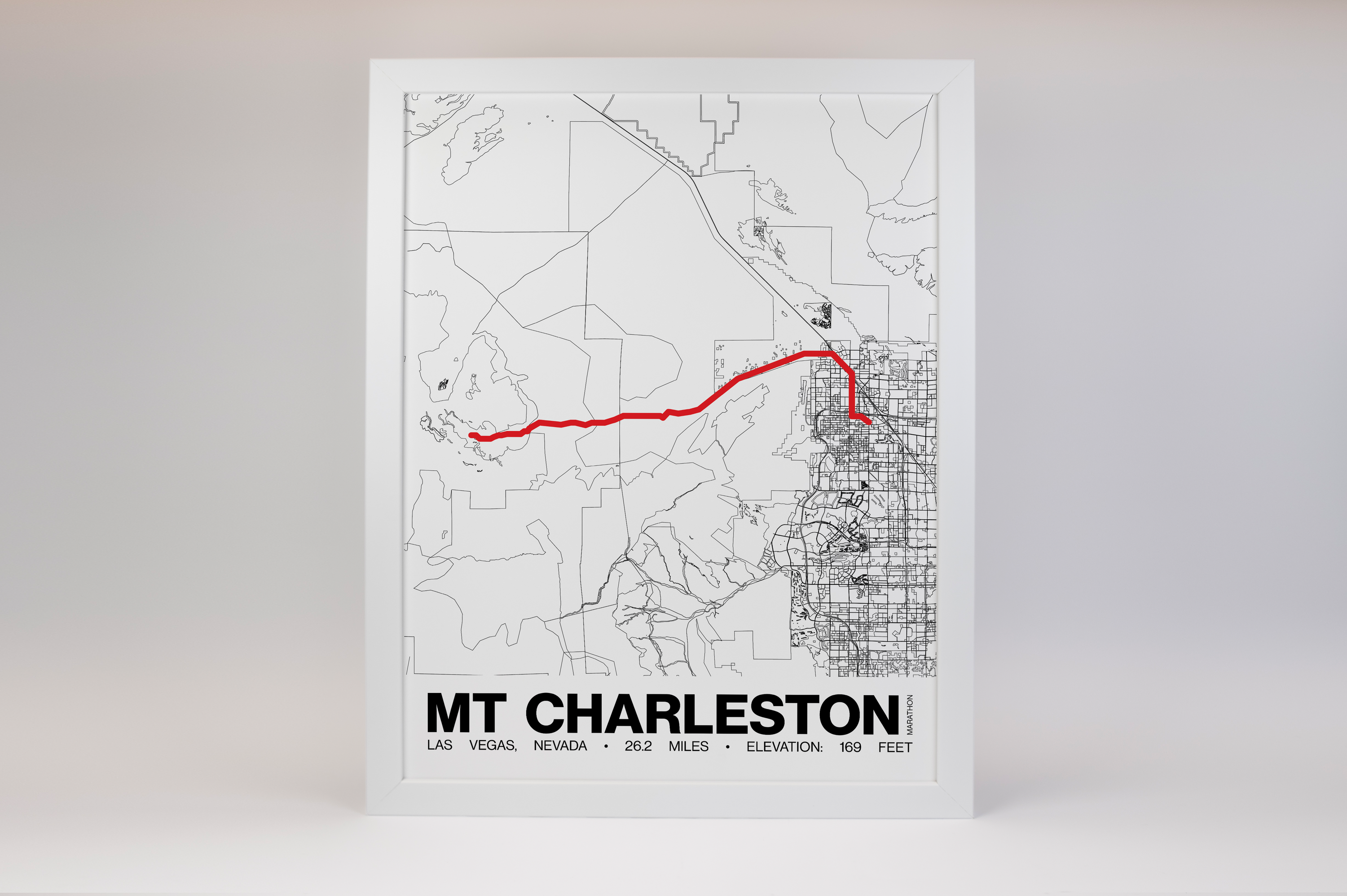 REVEL Mt Charleston Marathon Poster - Grid Style