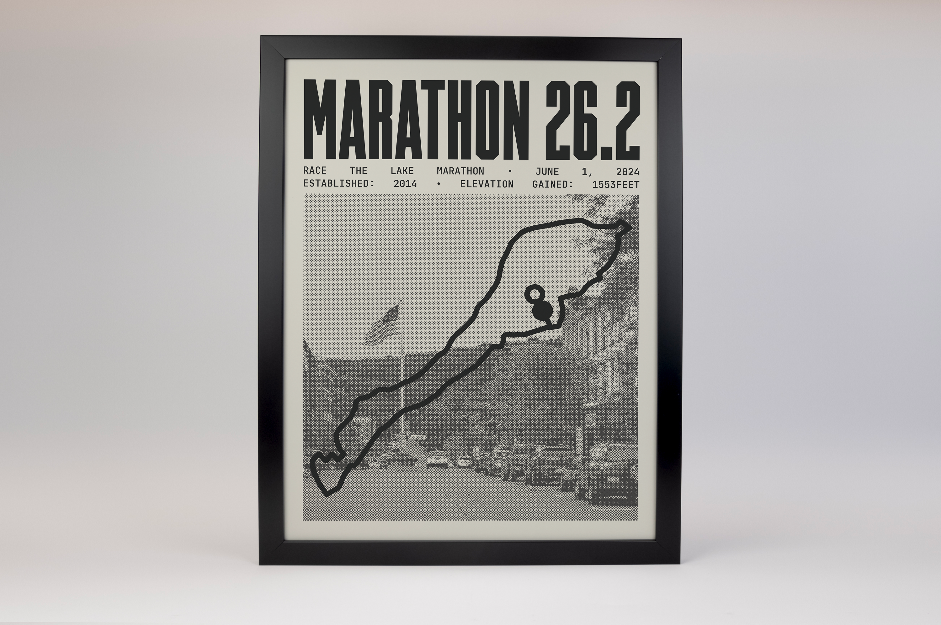 Race the Lake Marathon Poster