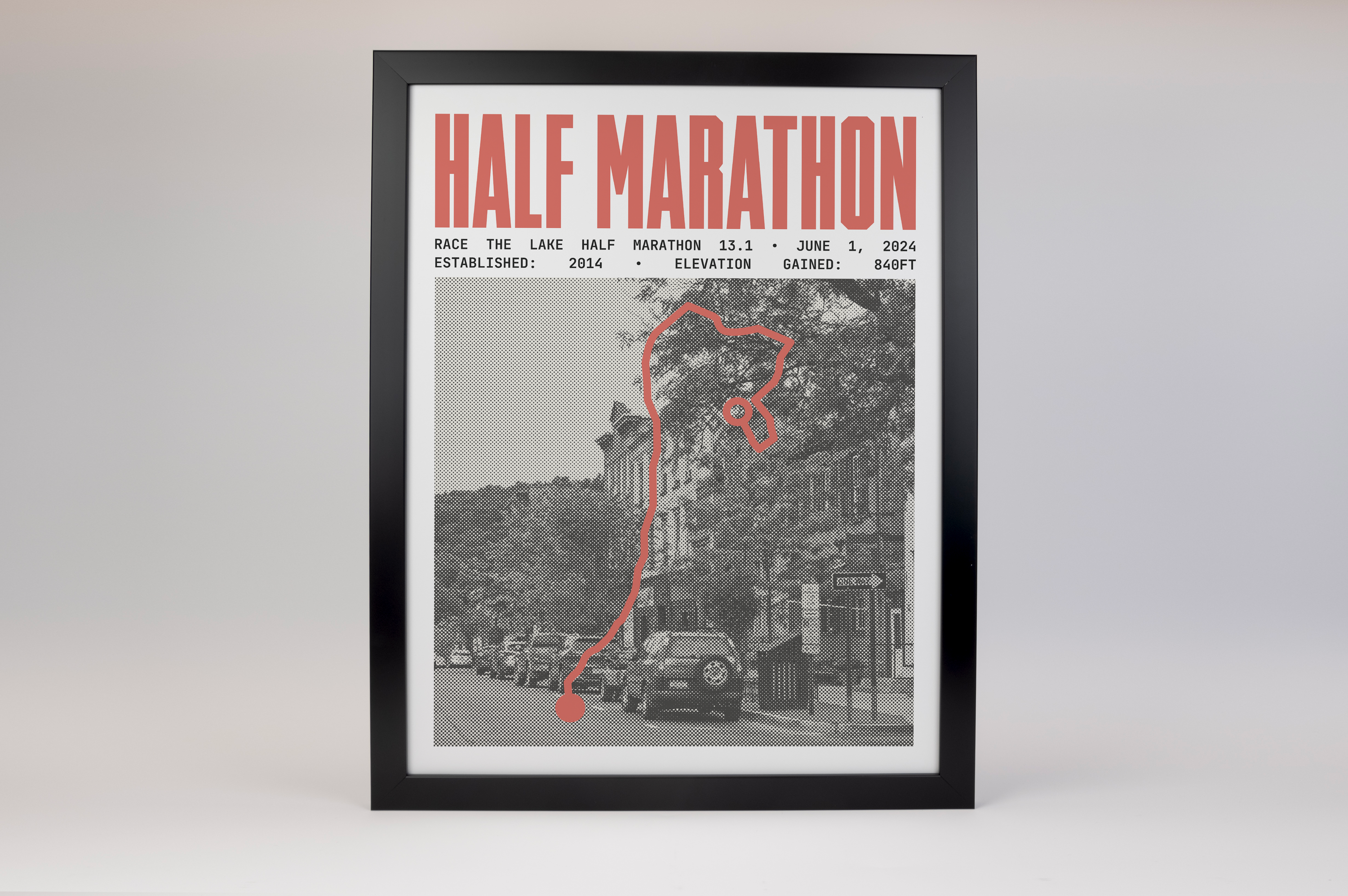 Race the Lake Half-Marathon Poster