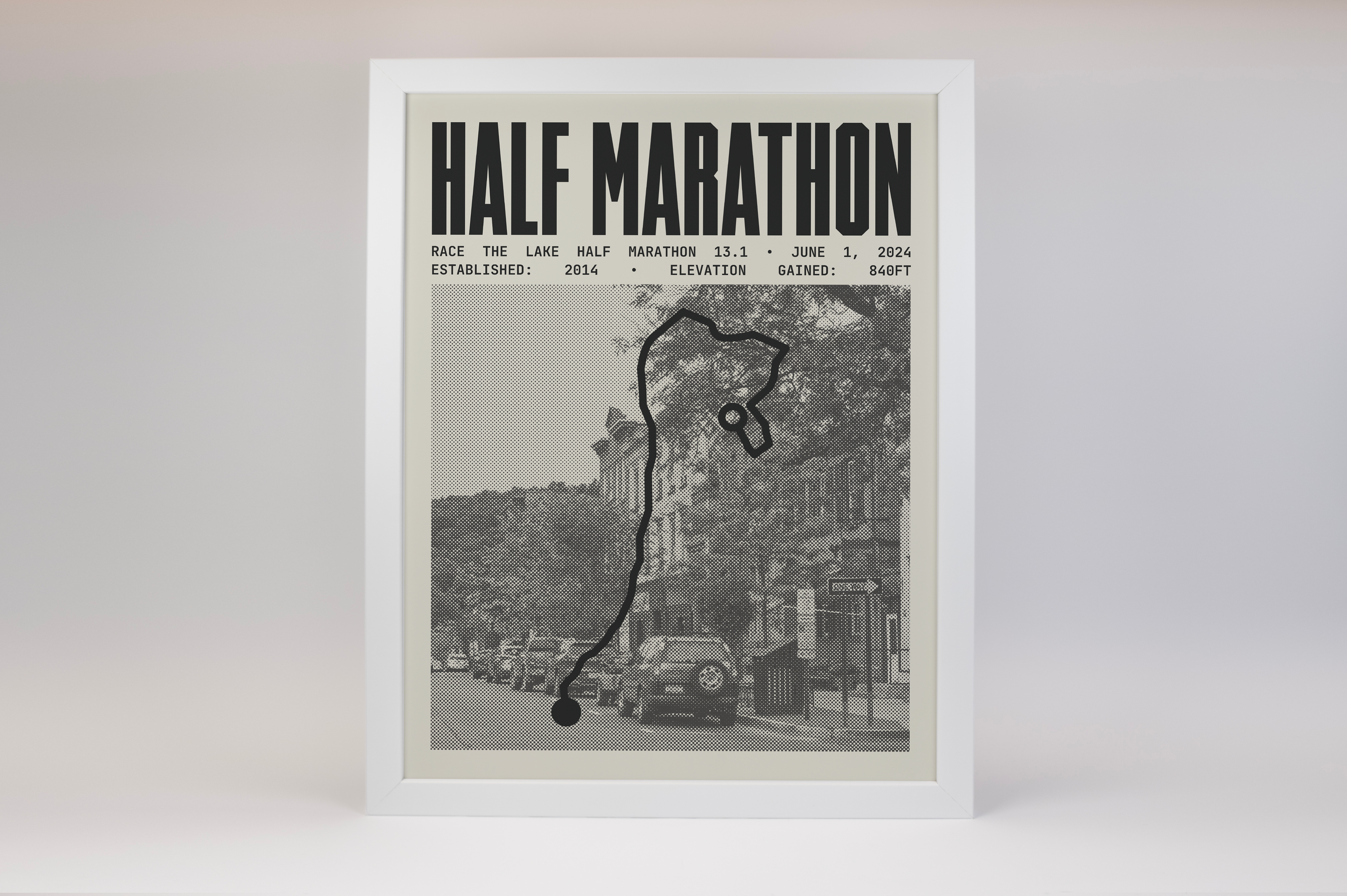 Race the Lake Half-Marathon Poster