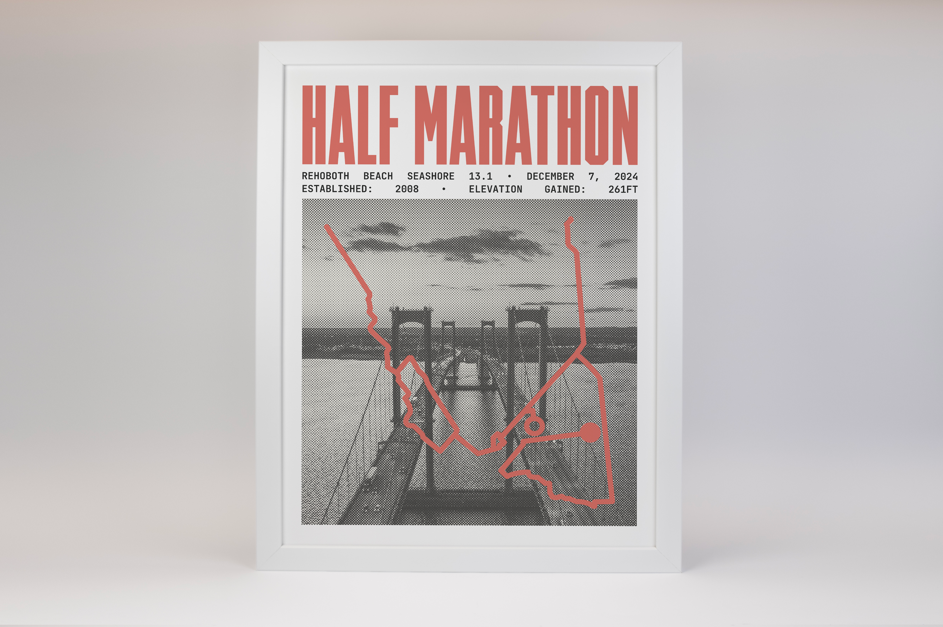 Rehoboth Beach Seashore Half-Marathon Poster