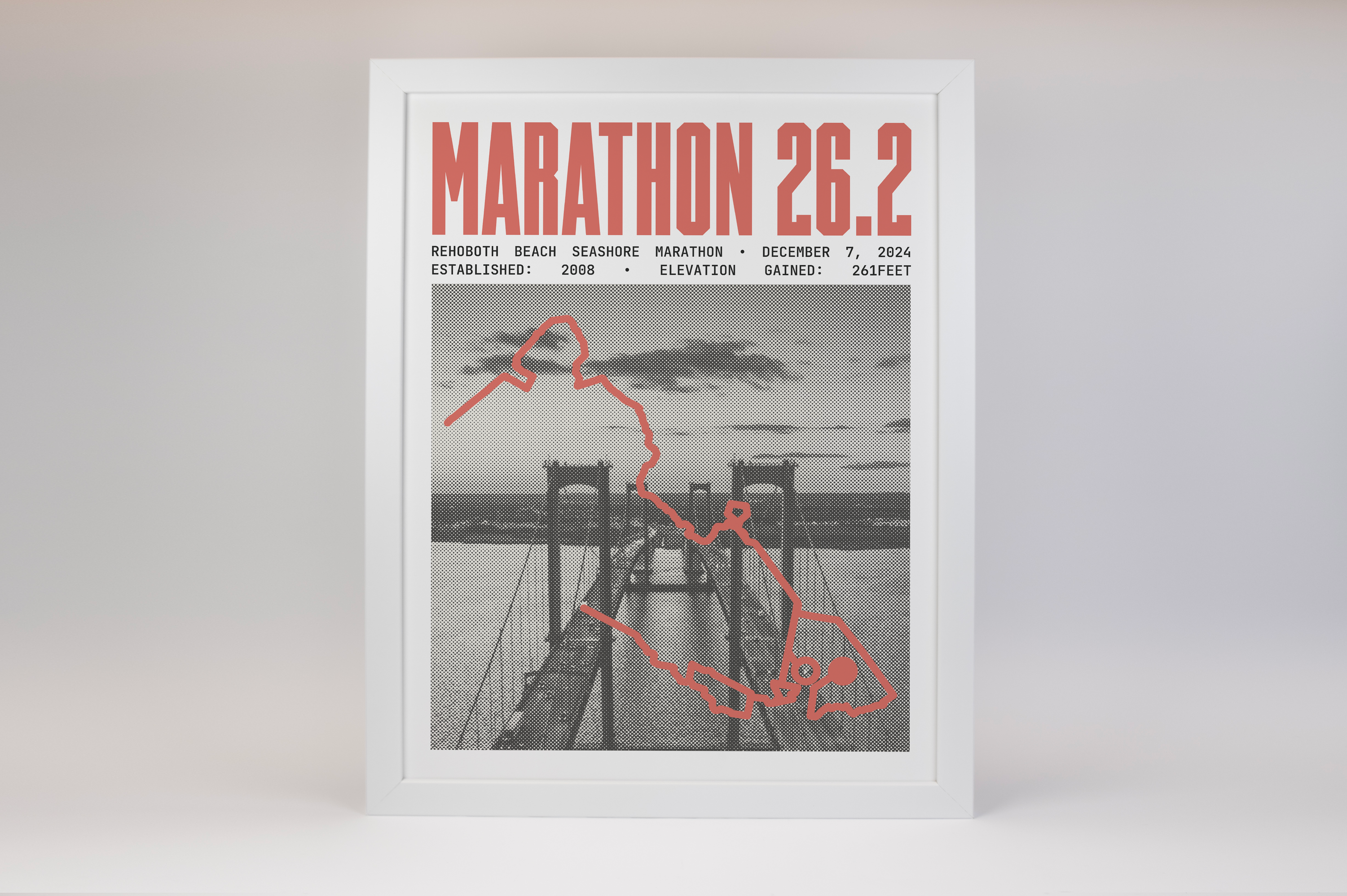 Rehoboth Beach Seashore Marathon Poster