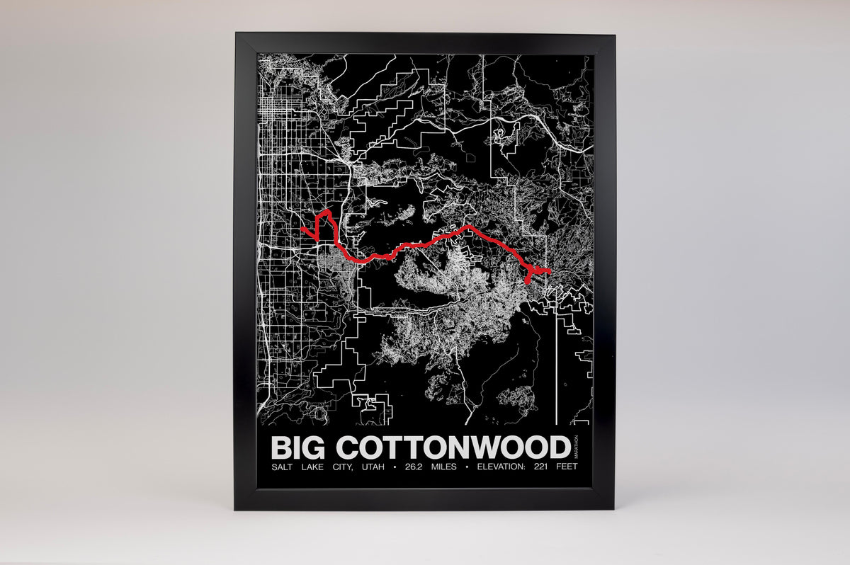 Revel Big Cottonwood Marathon Poster - Grid Style