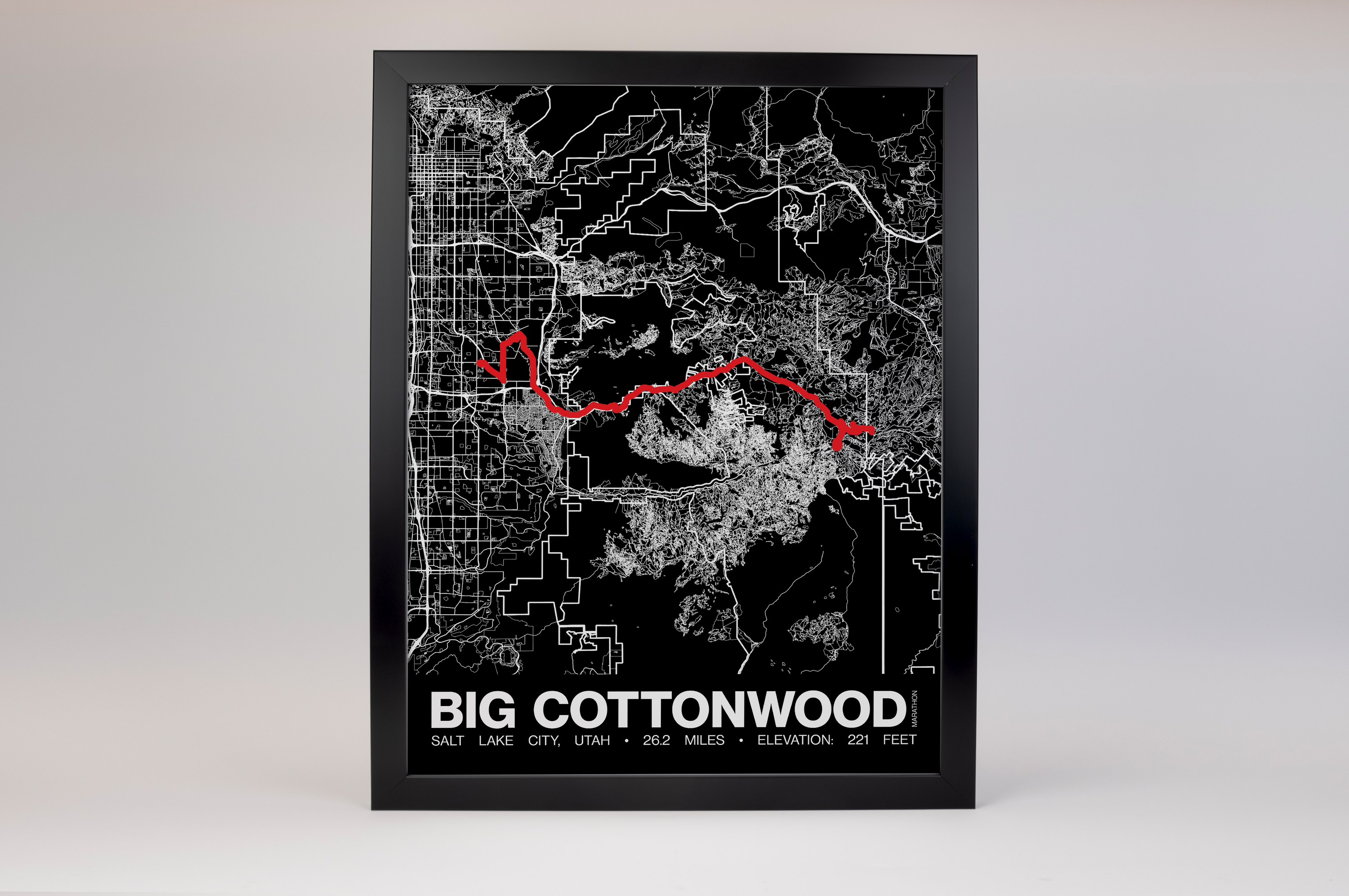 Revel Big Cottonwood Marathon Poster - Grid Style