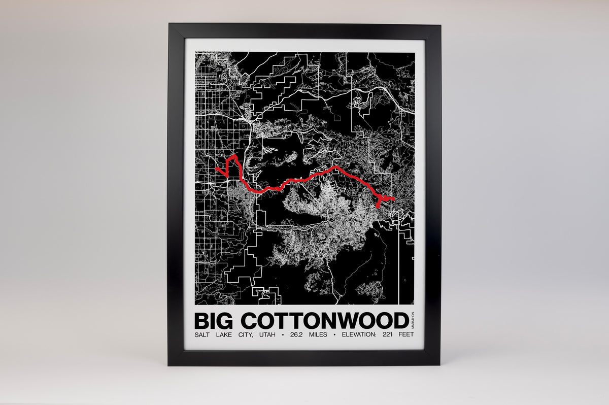 Revel Big Cottonwood Marathon Poster - Grid Style