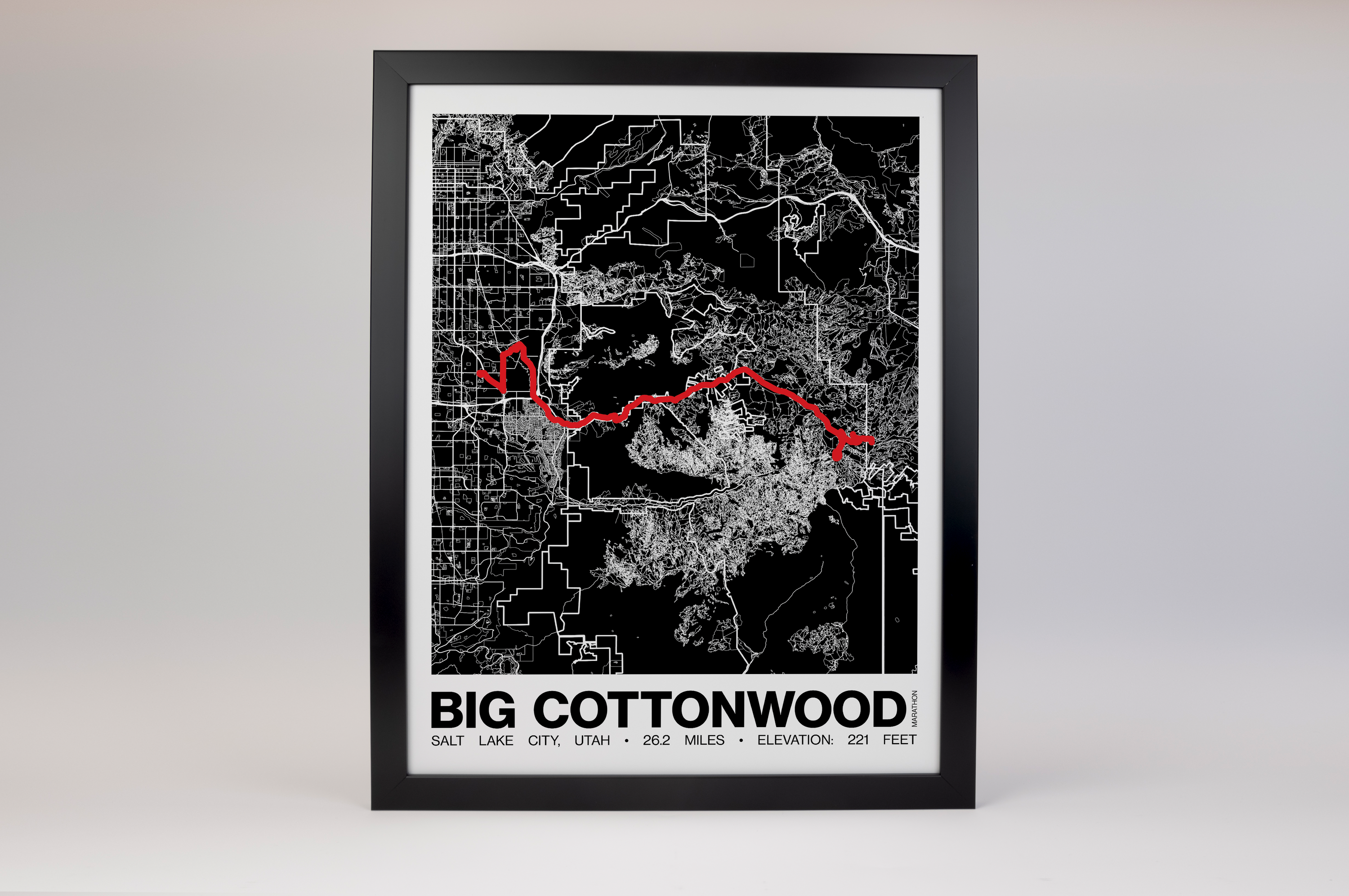Revel Big Cottonwood Marathon Poster - Grid Style