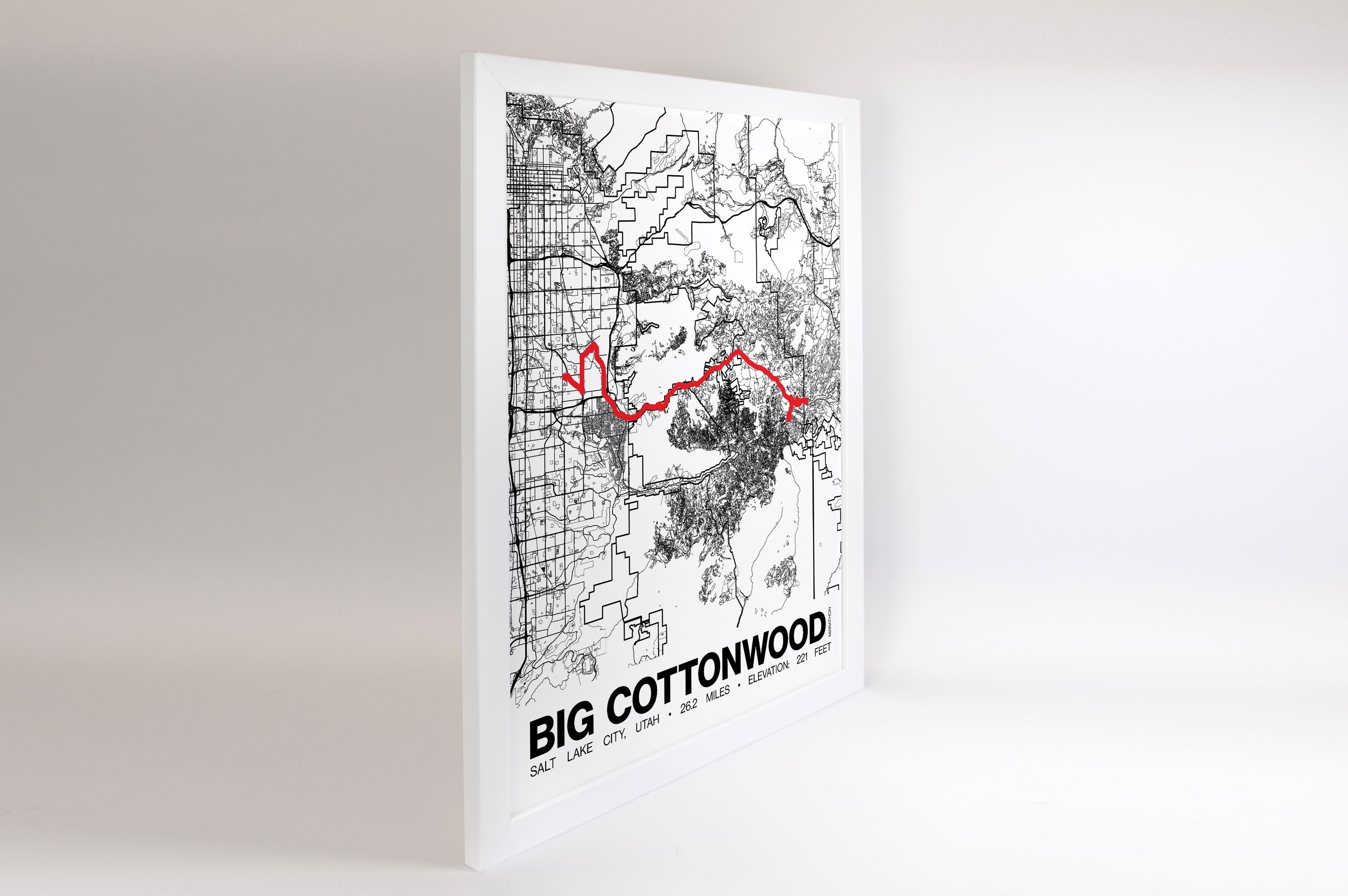 Revel Big Cottonwood Marathon Poster - Grid Style