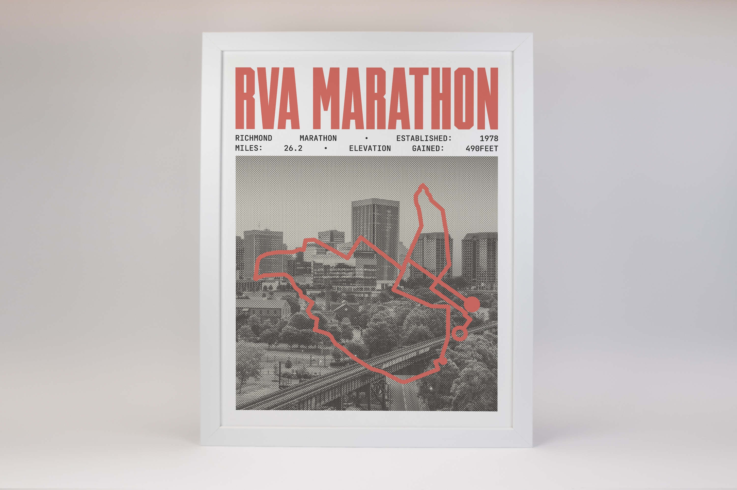 Richmond RVA Marathon Poster V2 - ABBR Style