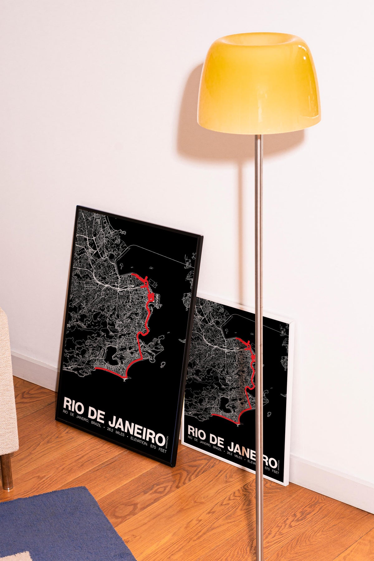 Rio de Janeiro Marathon Poster - Grid Style