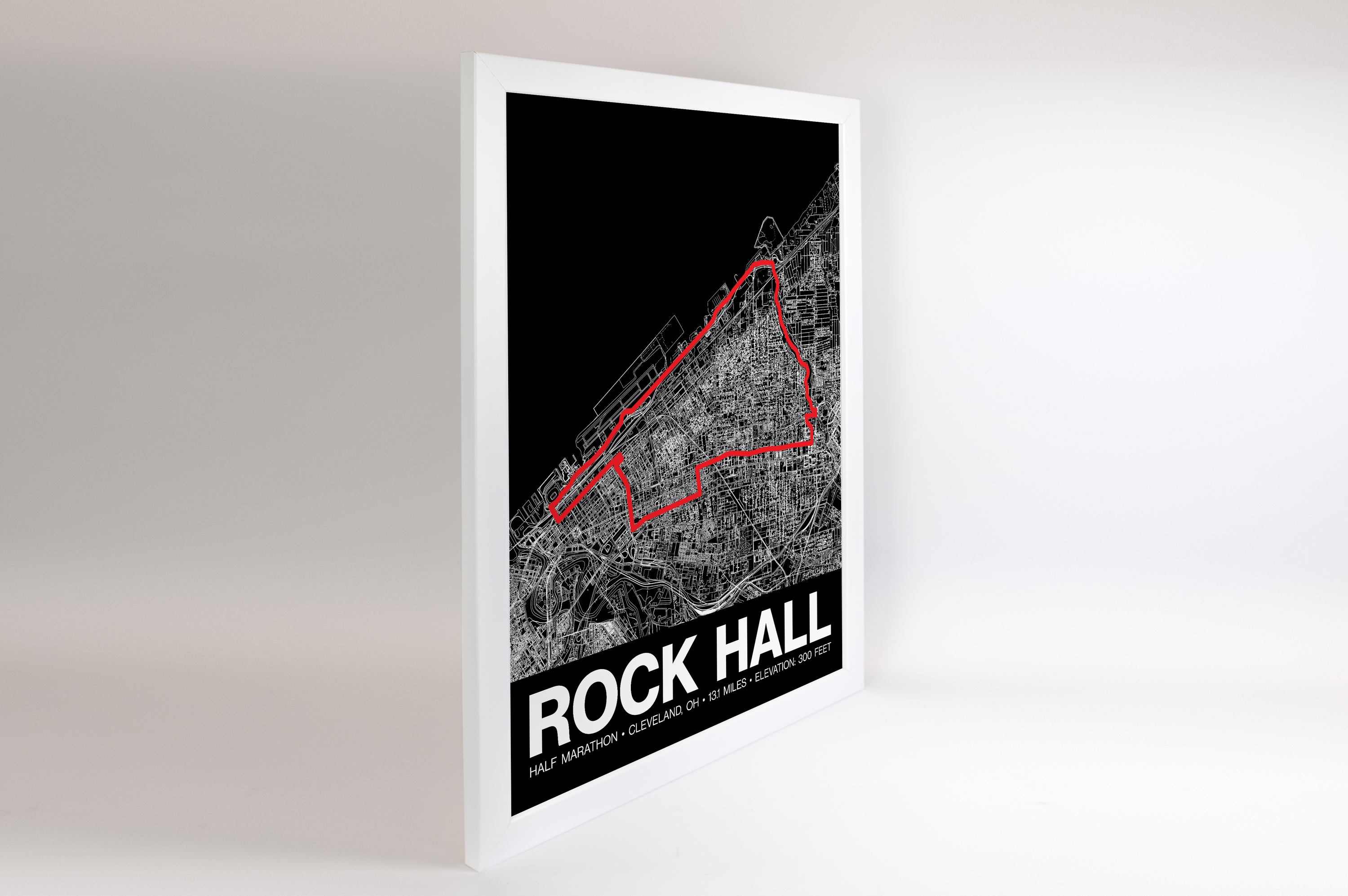 Rock Hall Half Marathon Poster - Grid Style
