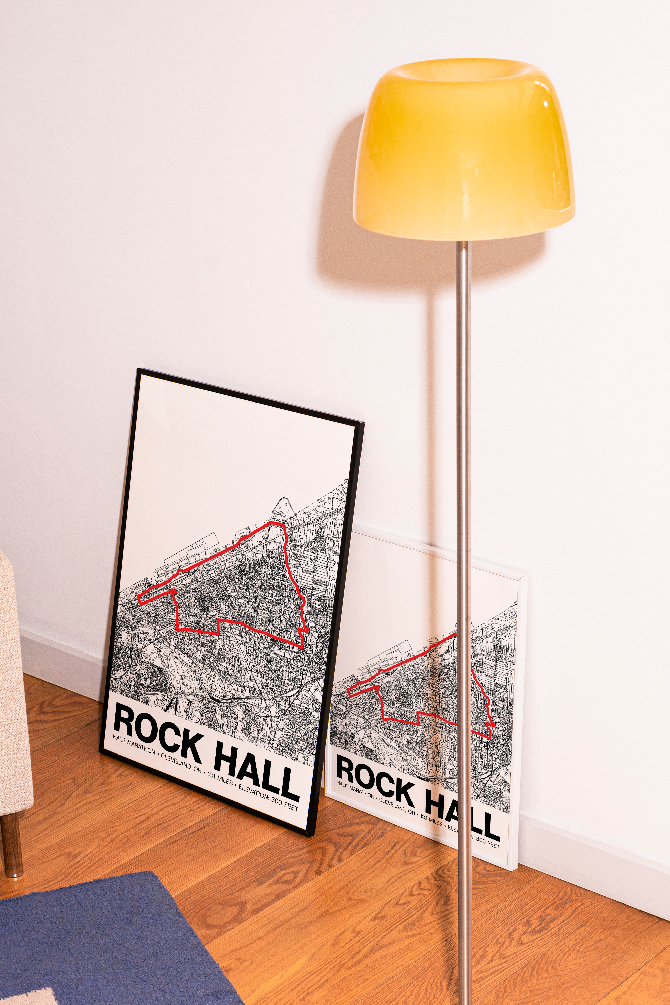 Rock Hall Half Marathon Poster - Grid Style