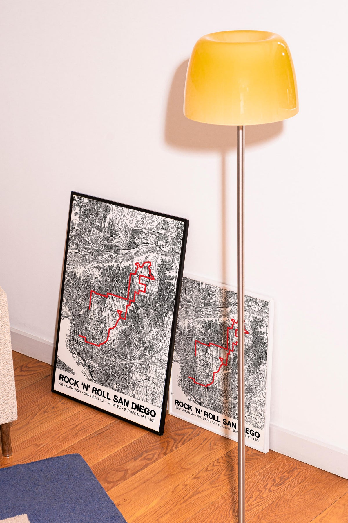 Rock 'n' Roll San Diego Half Marathon Poster - Grid Style